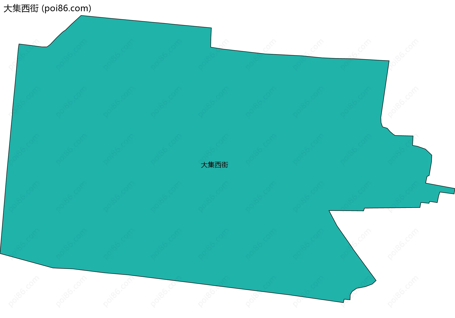 大集西街边界地图