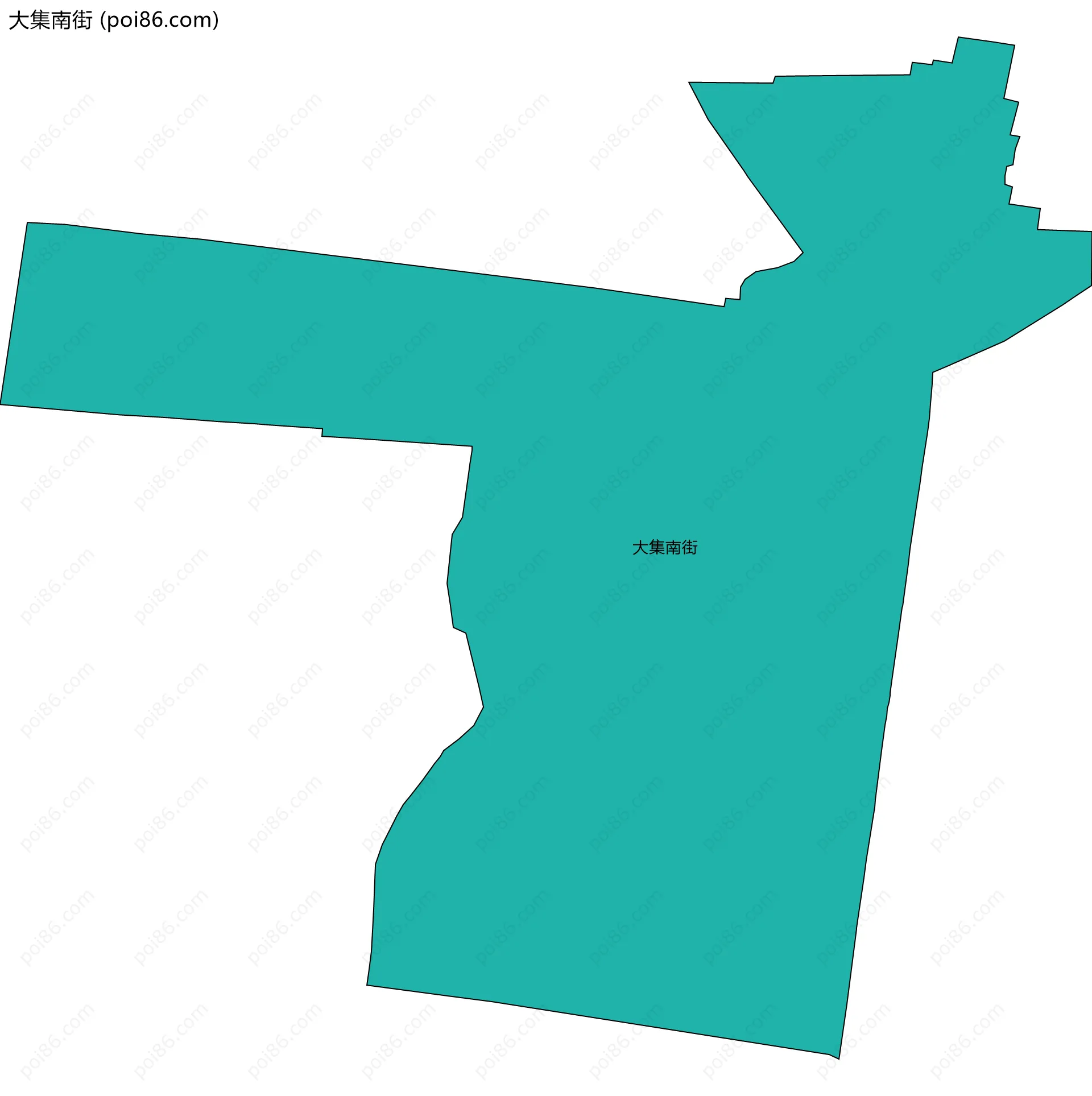 大集南街边界地图