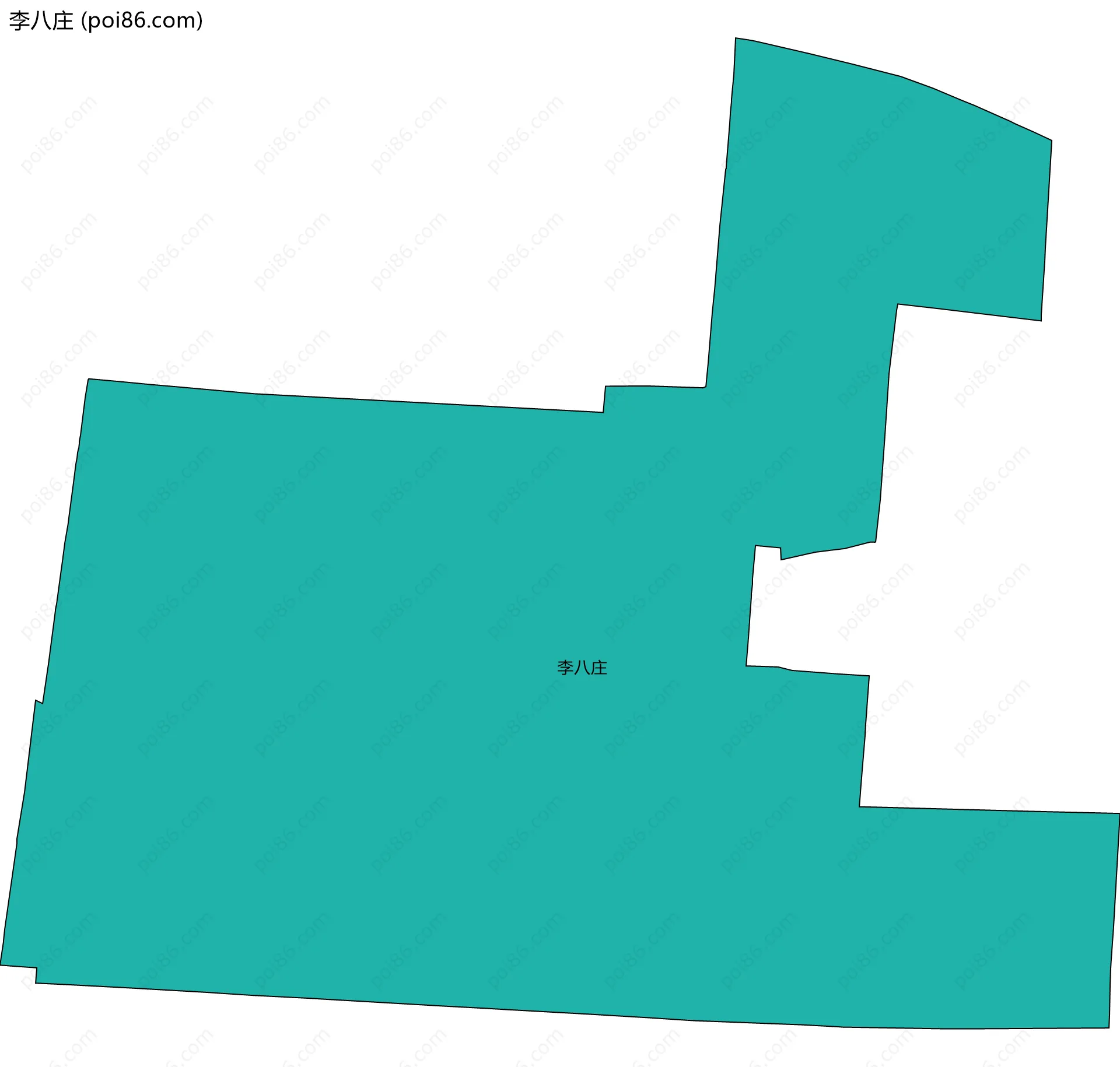李八庄边界地图