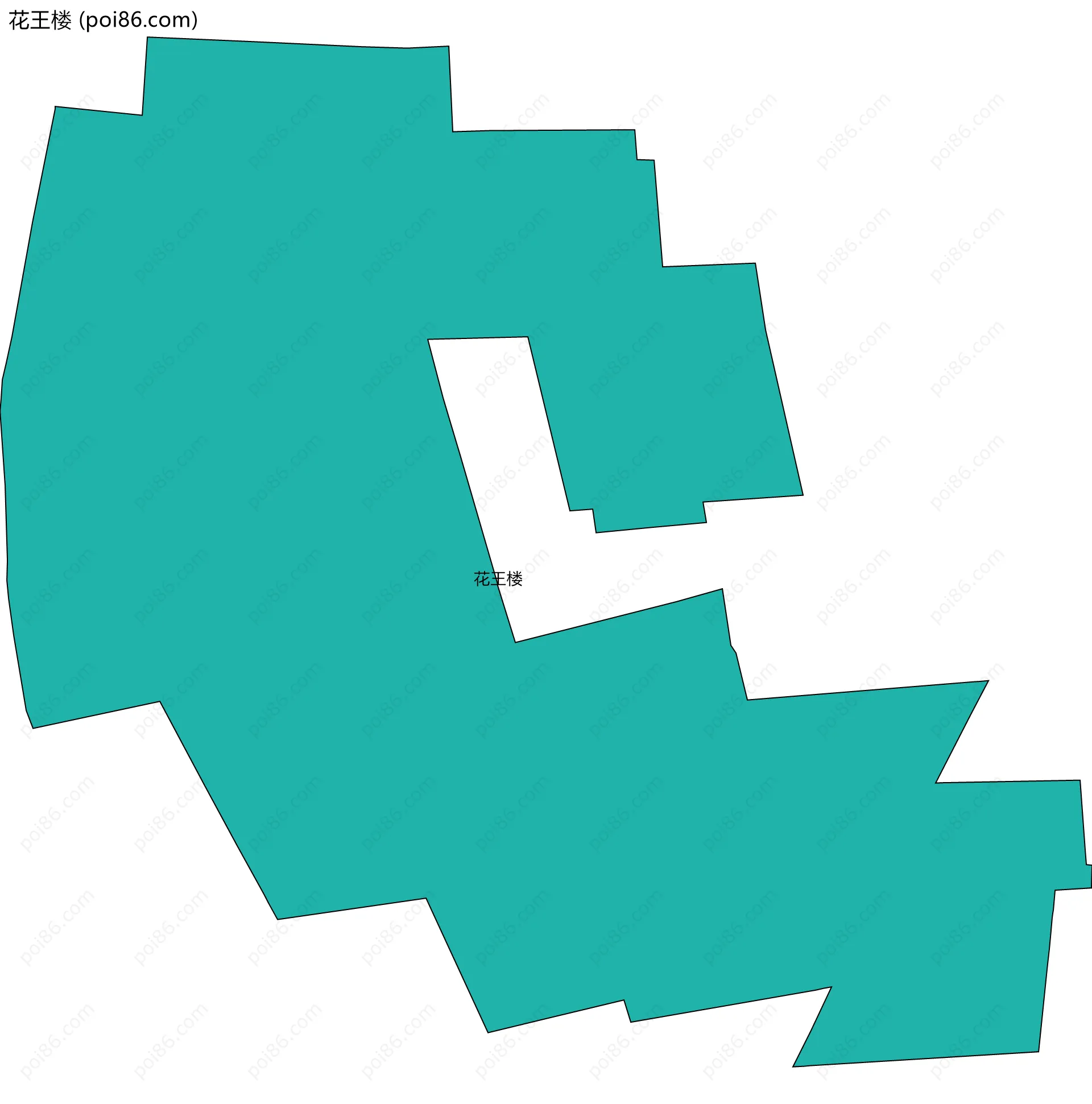 花王楼边界地图