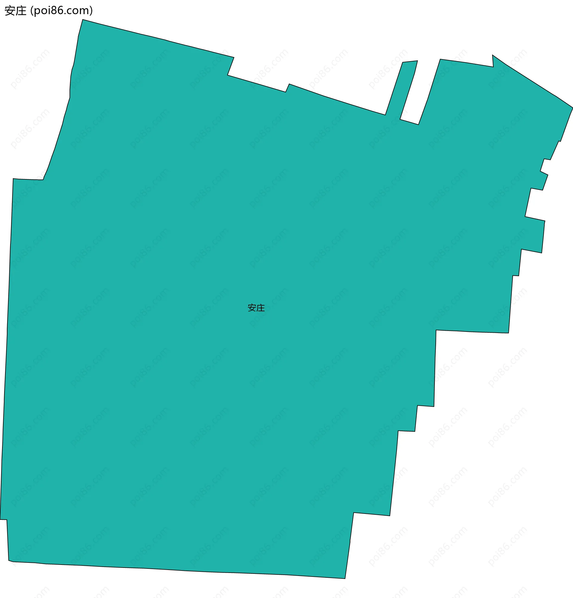 安庄边界地图