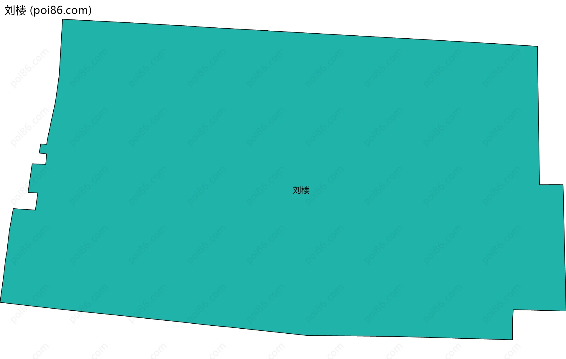 刘楼边界地图