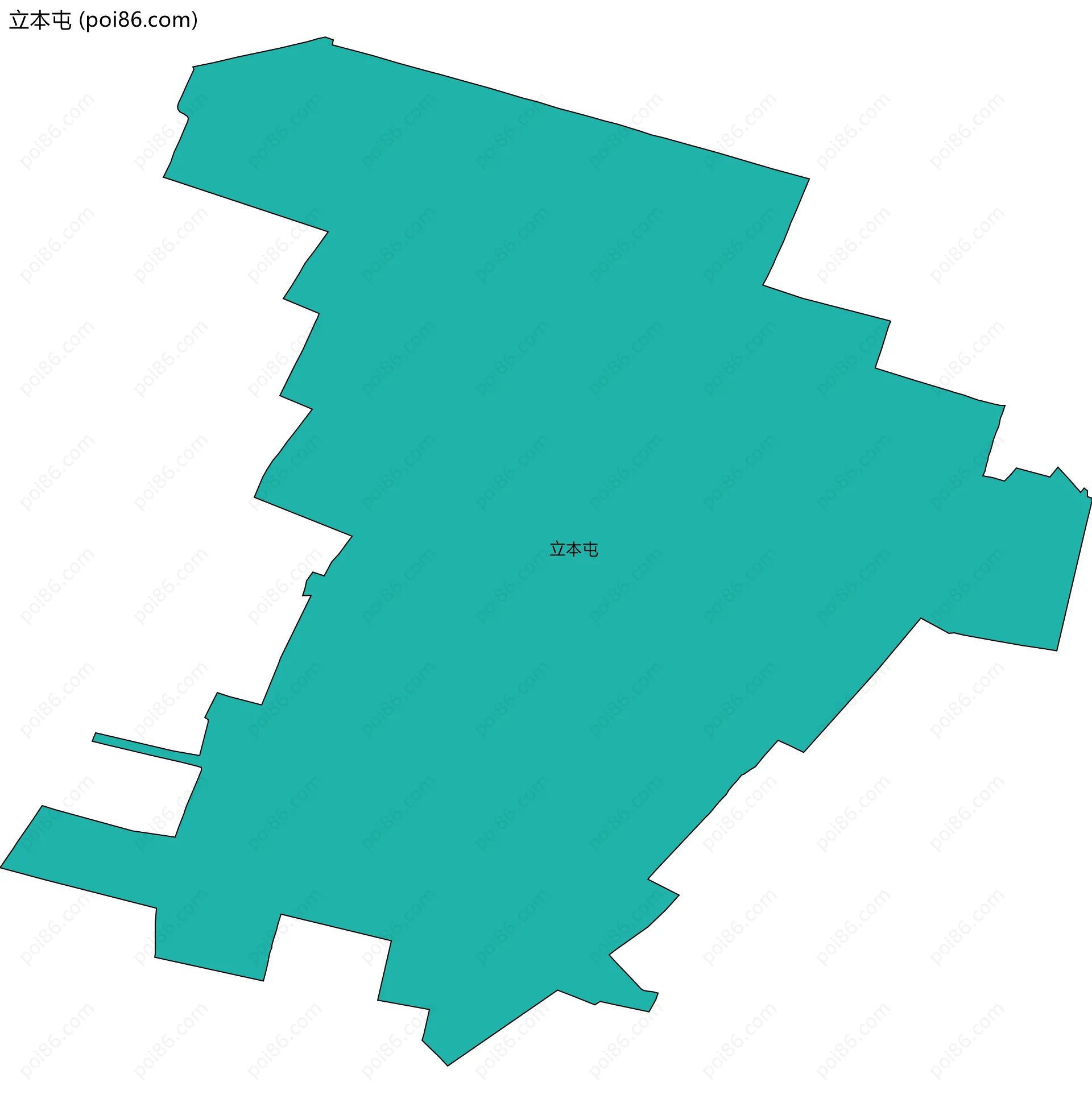 立本屯边界地图
