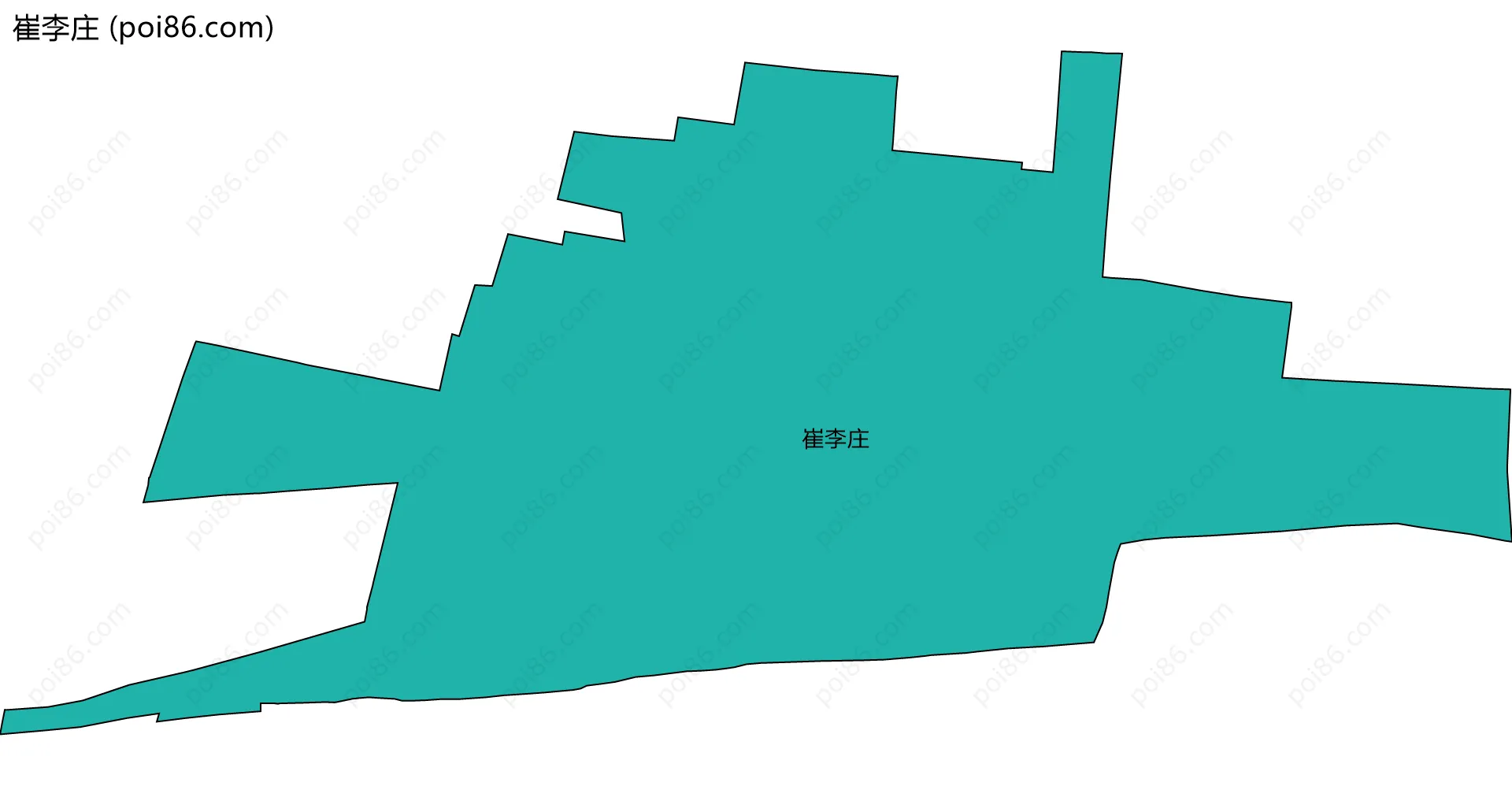 崔李庄边界地图
