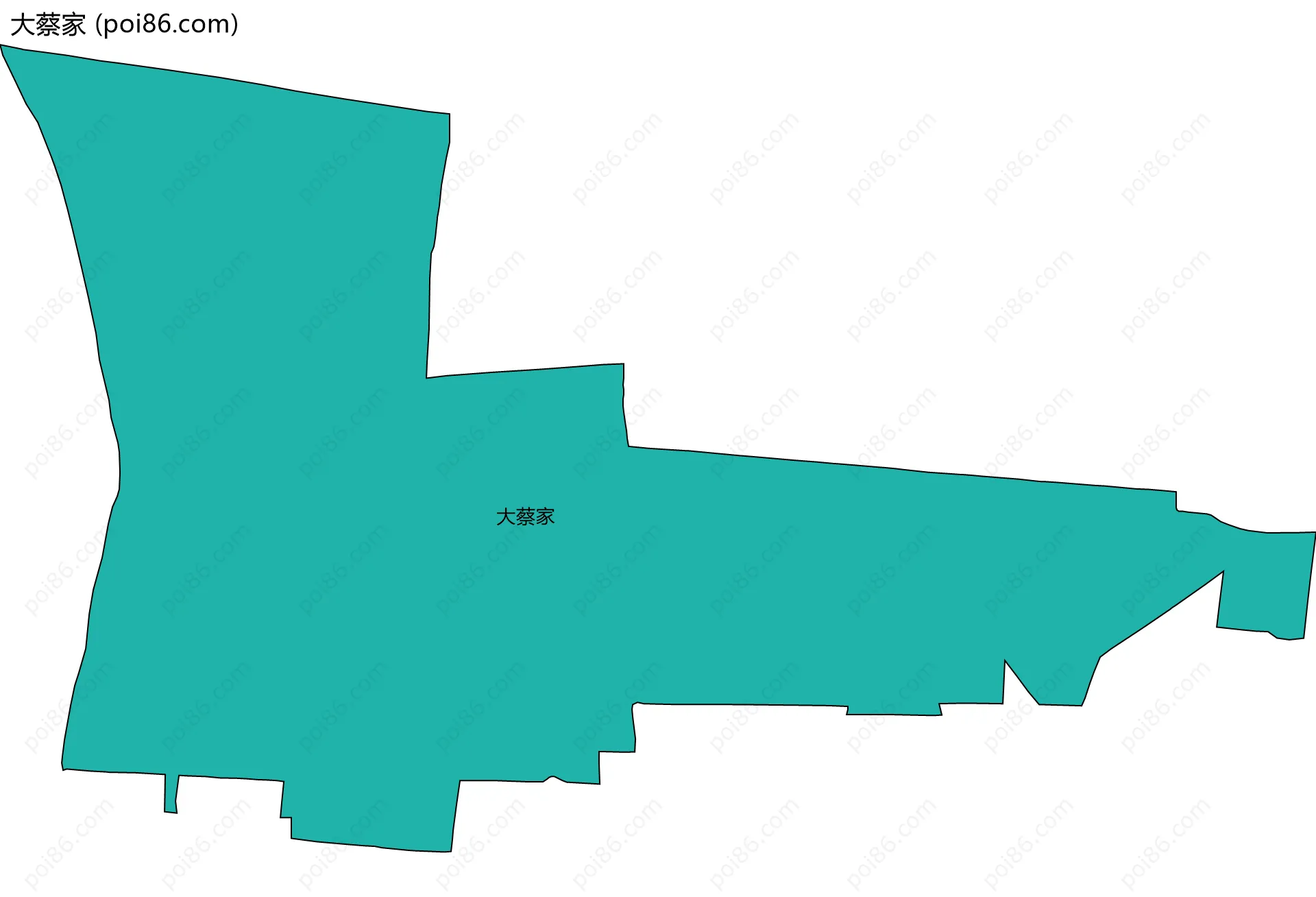 大蔡家边界地图