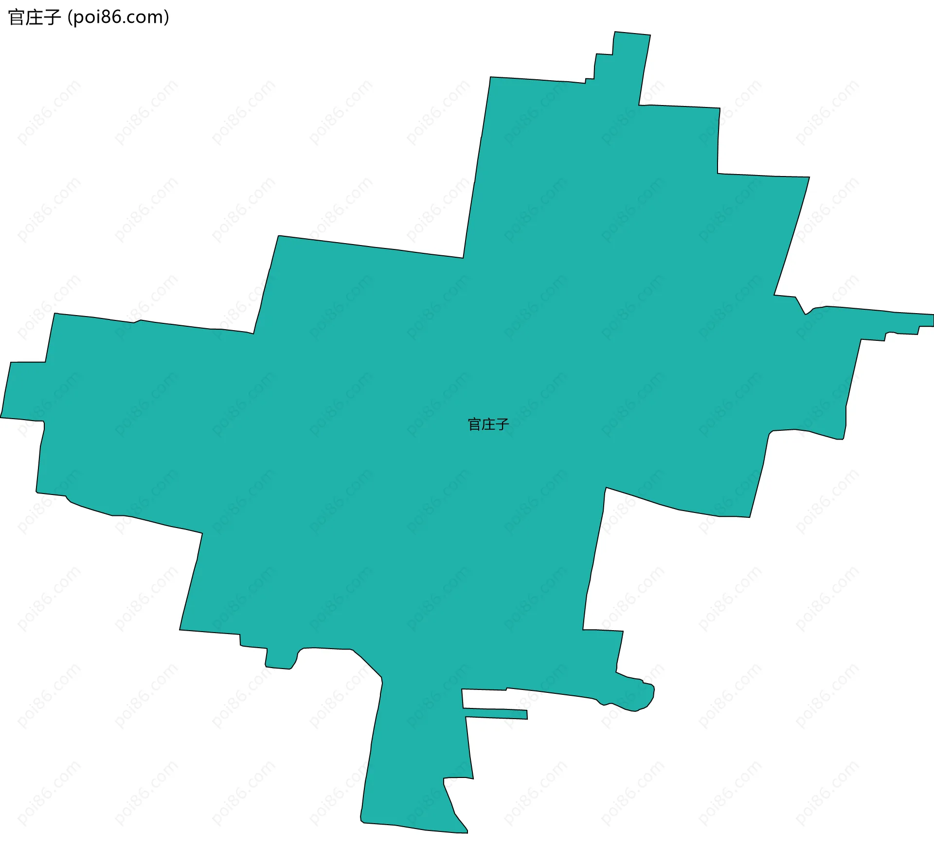 官庄子边界地图