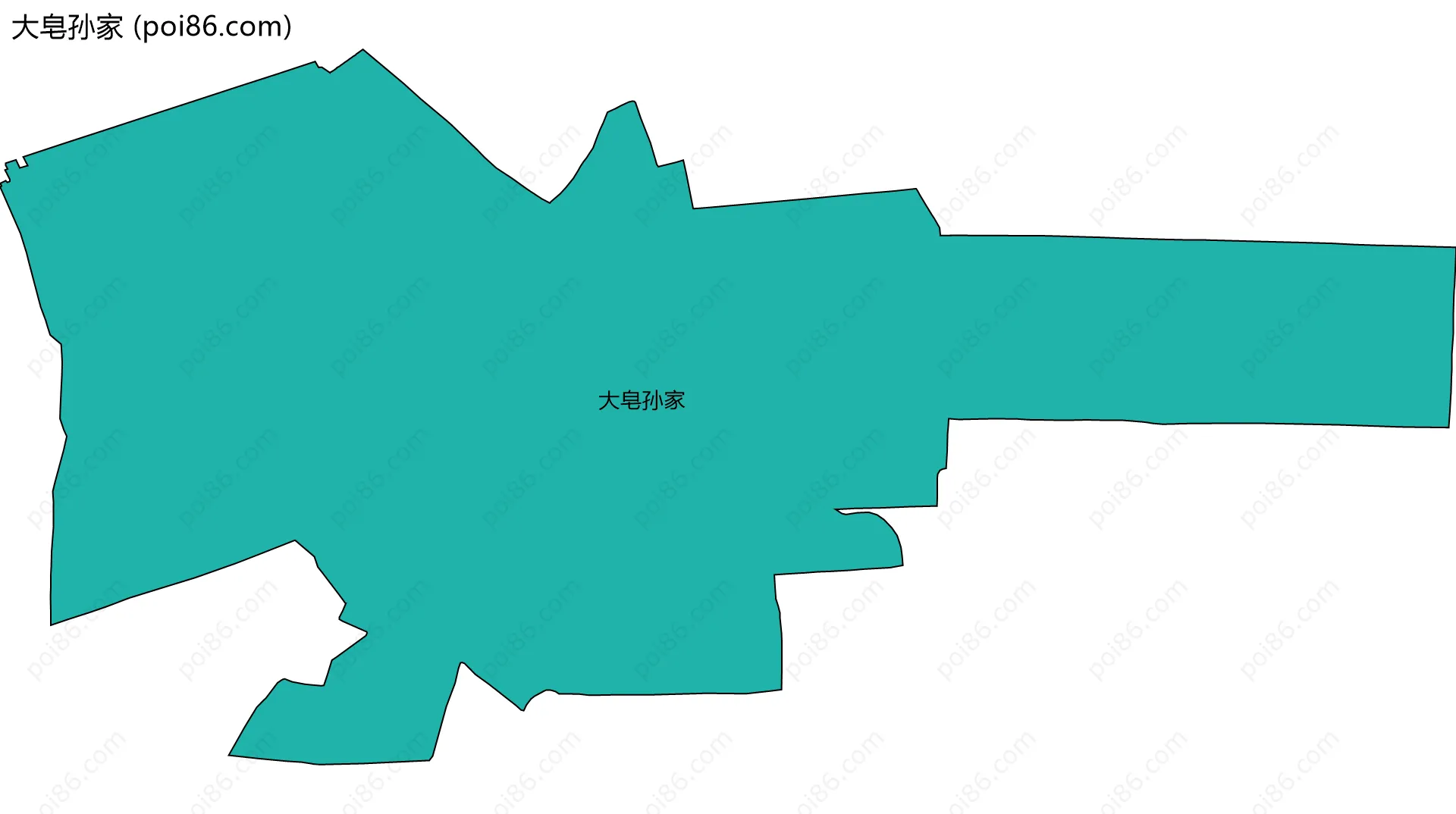 大皂孙家边界地图