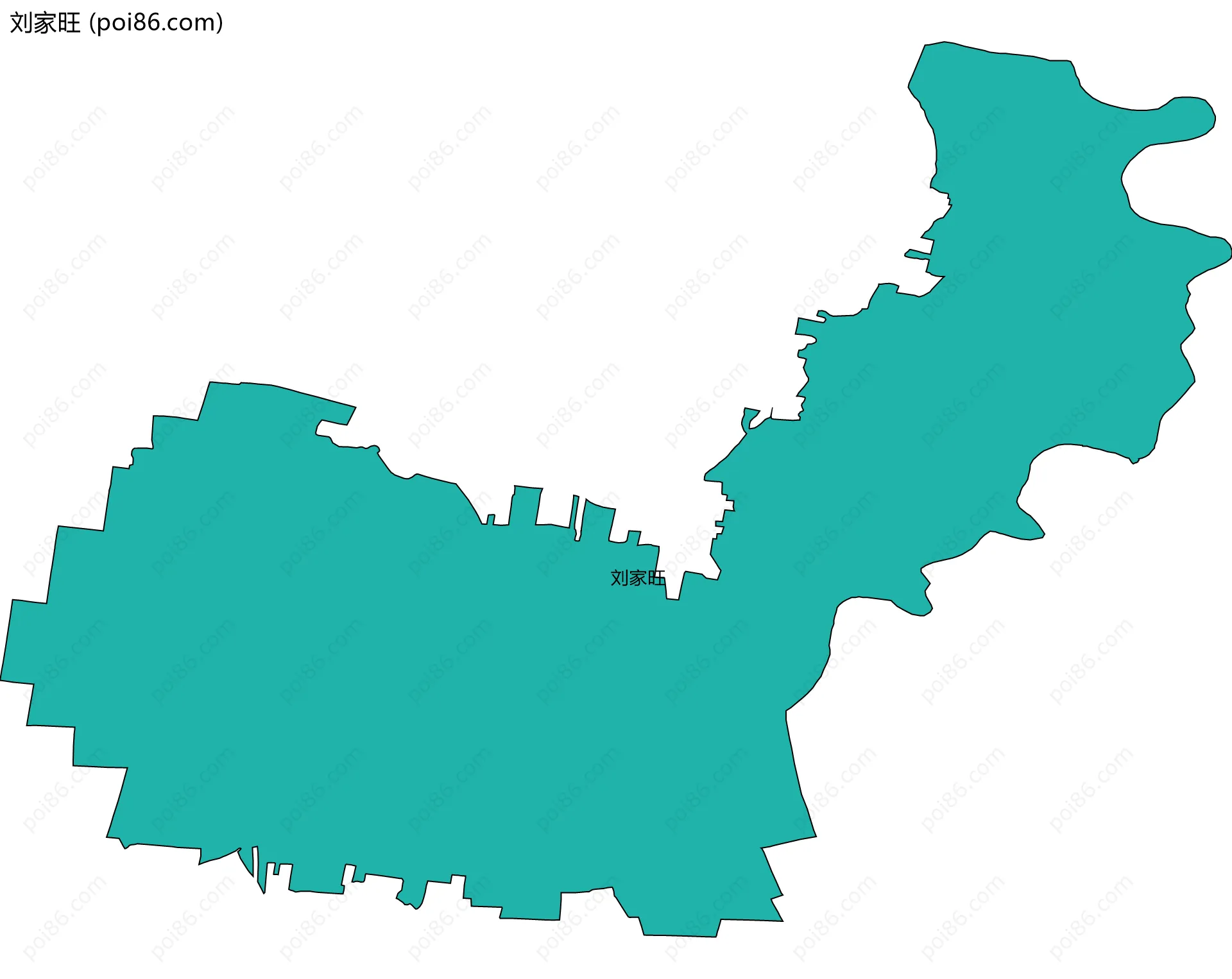 刘家旺边界地图