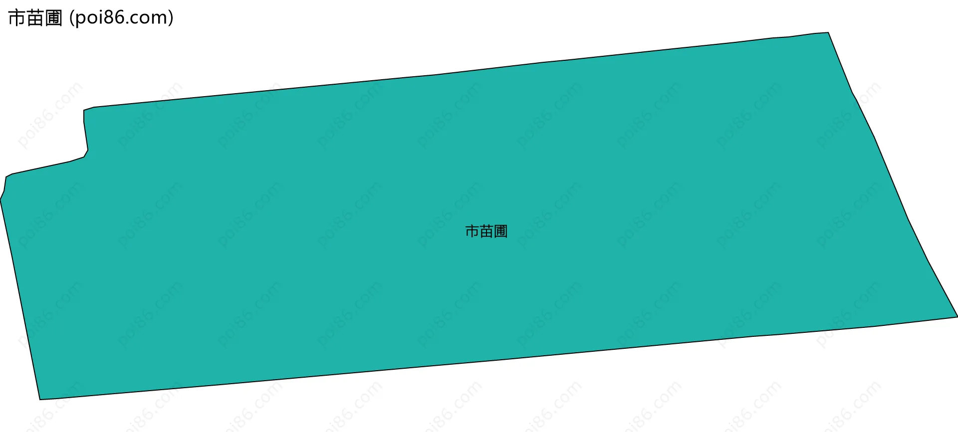 市苗圃边界地图