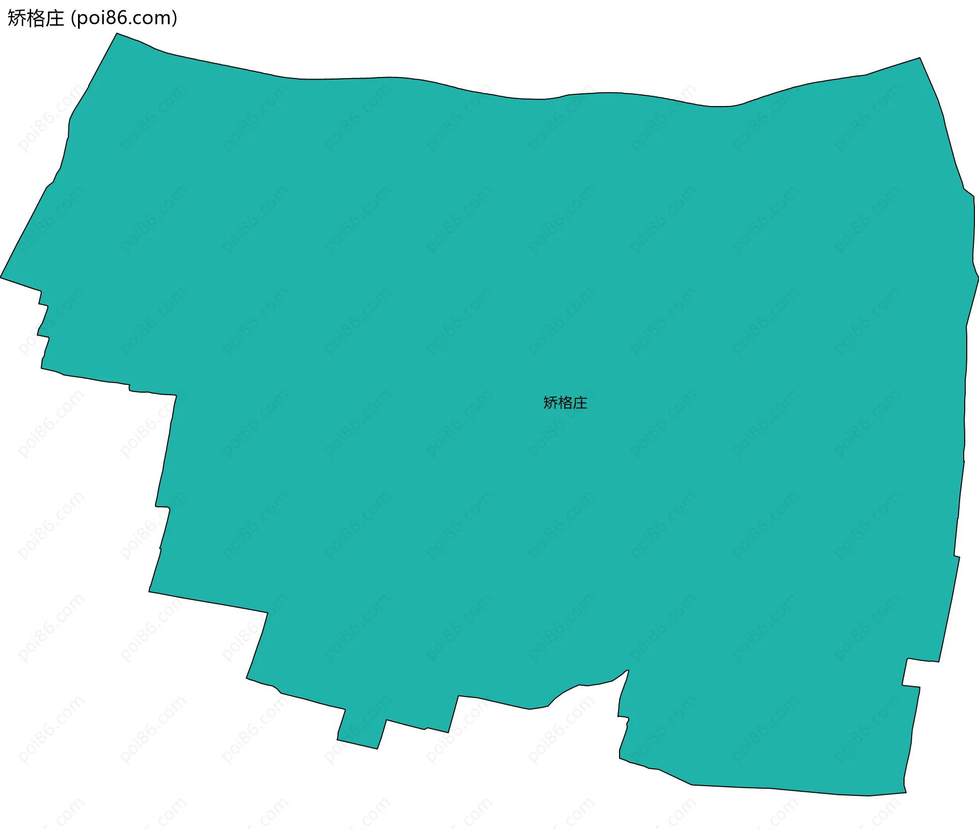 矫格庄边界地图