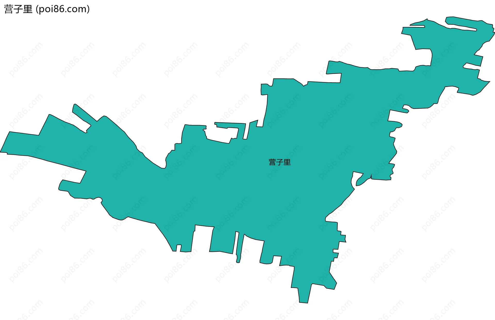 营子里边界地图