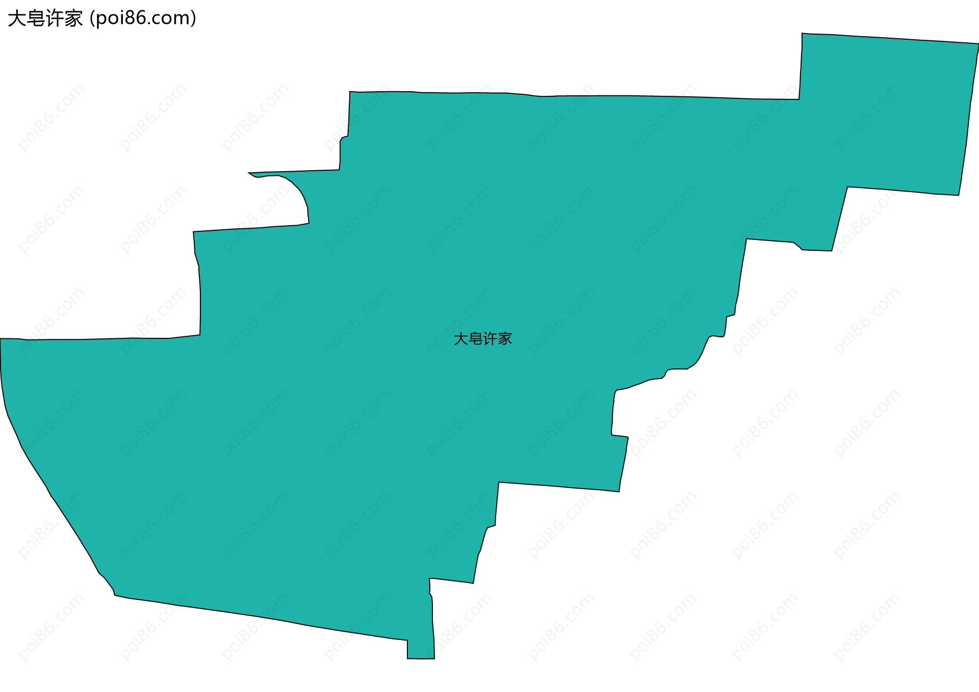 大皂许家边界地图