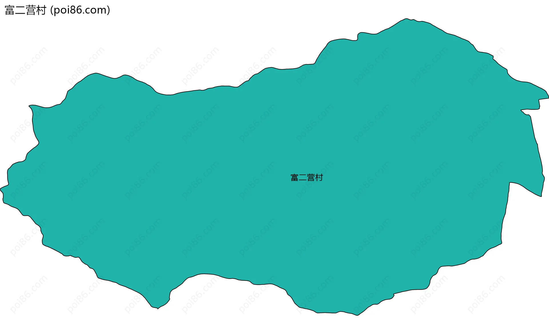 富二营村边界地图