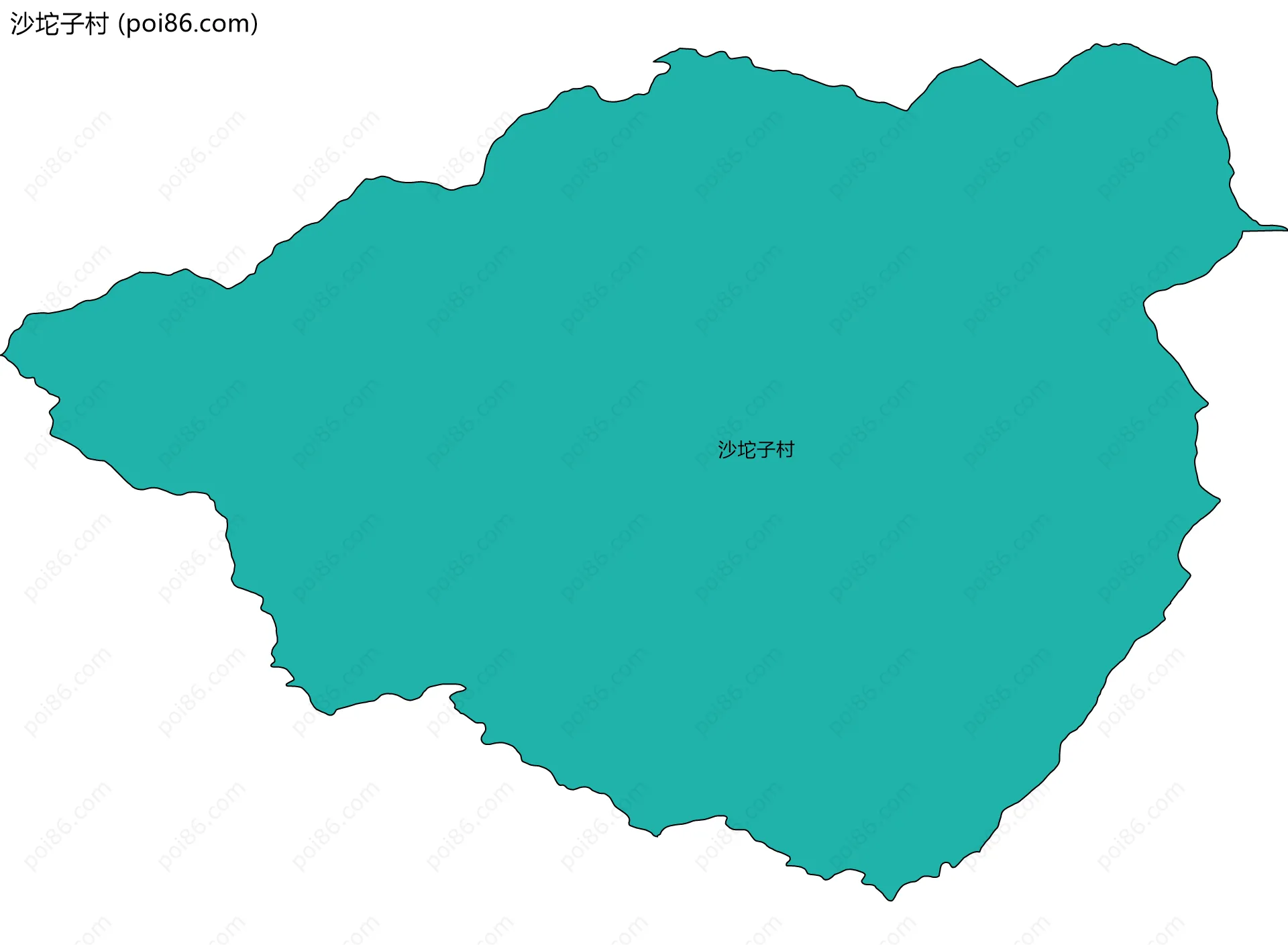 沙坨子村边界地图