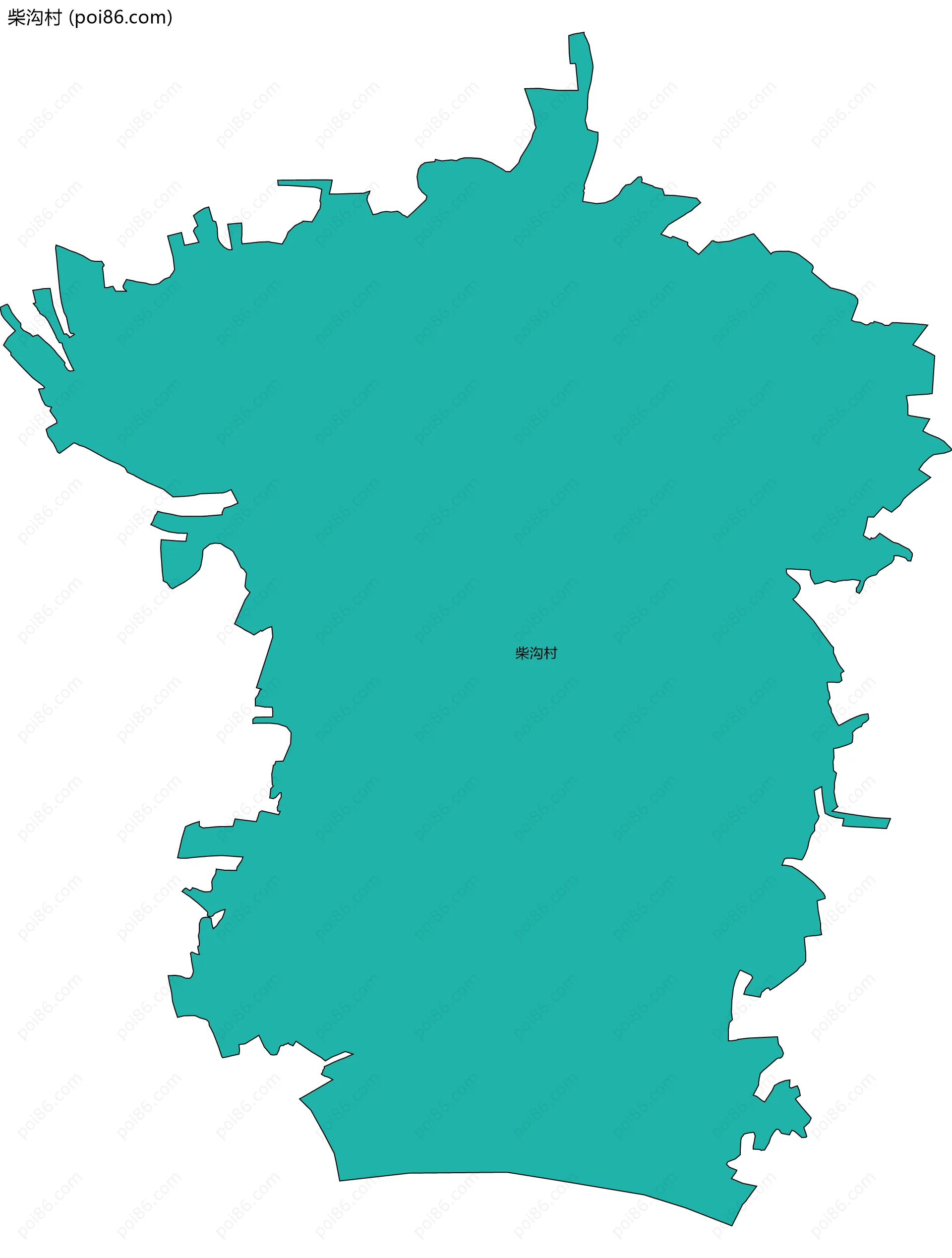 柴沟村边界地图