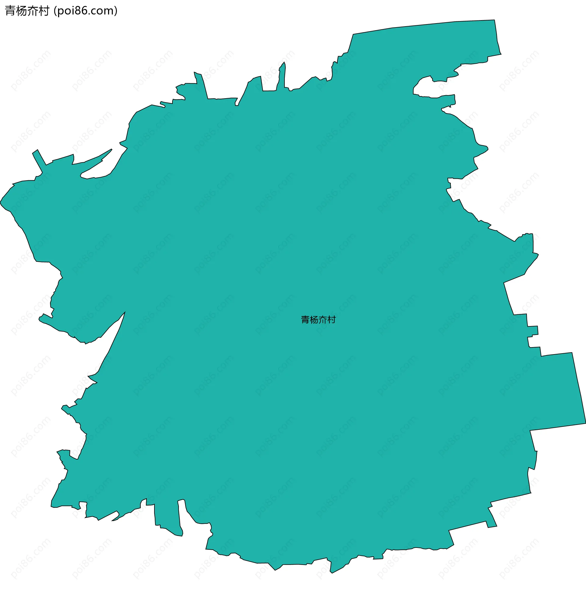 青杨夼村边界地图