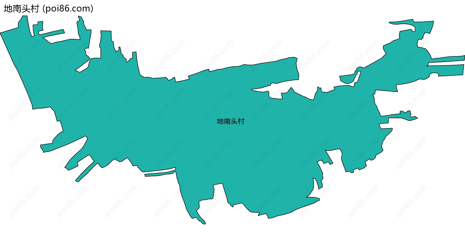 地南头村边界地图