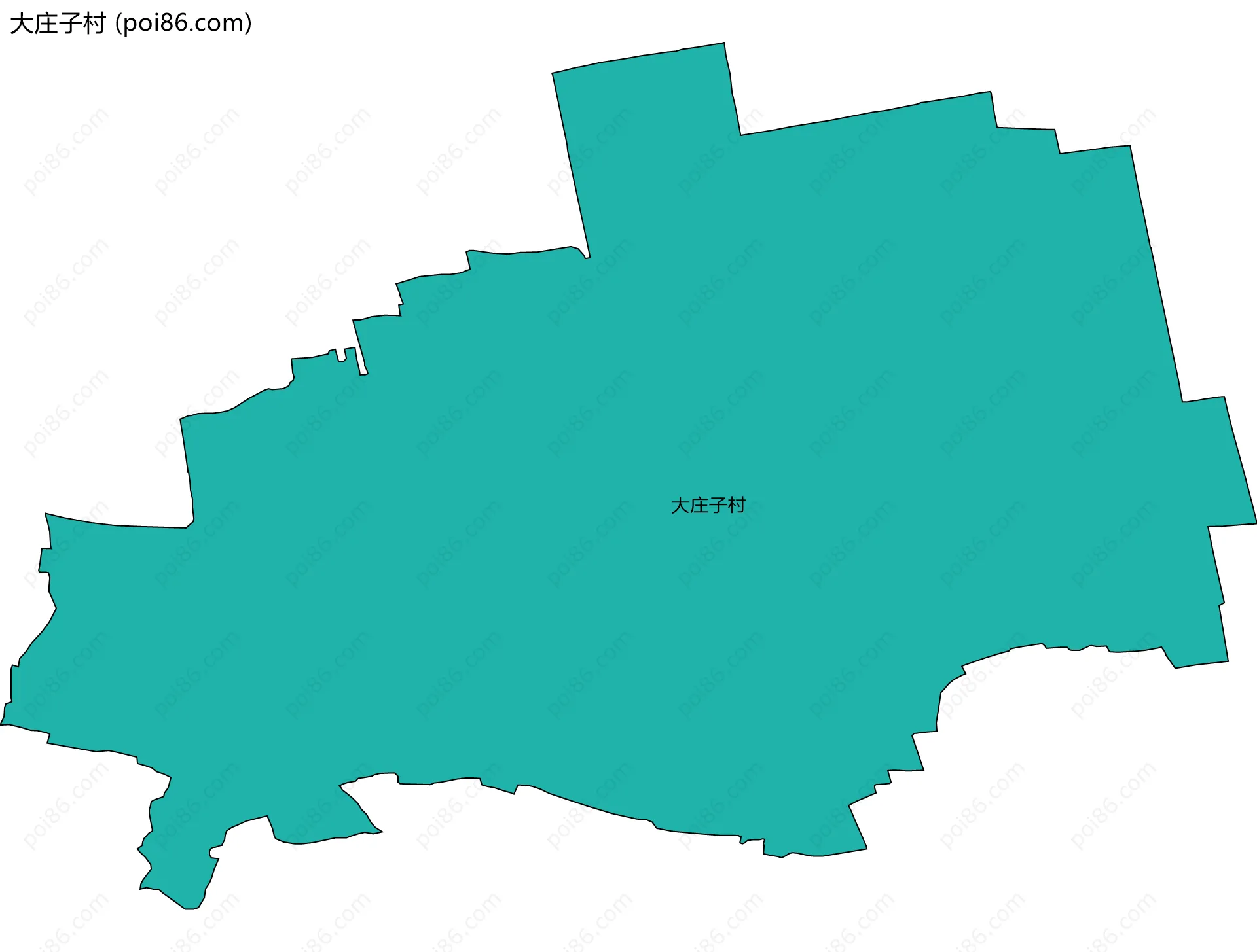 大庄子村边界地图