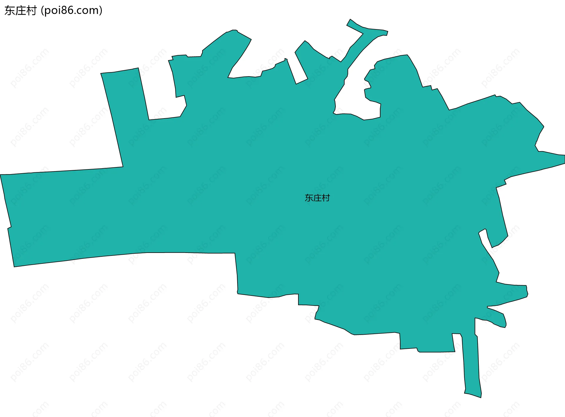东庄村边界地图