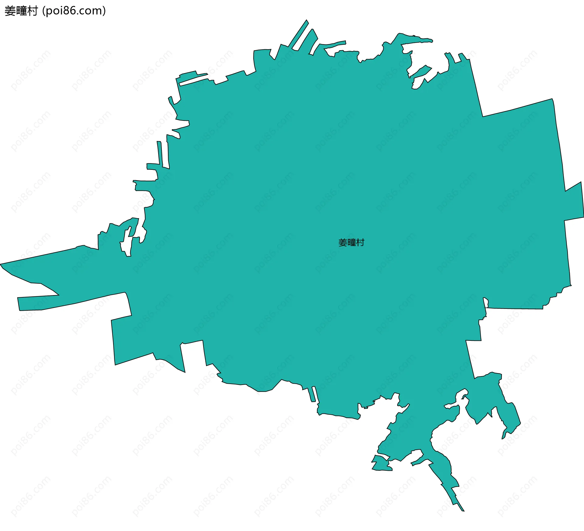 姜疃村边界地图