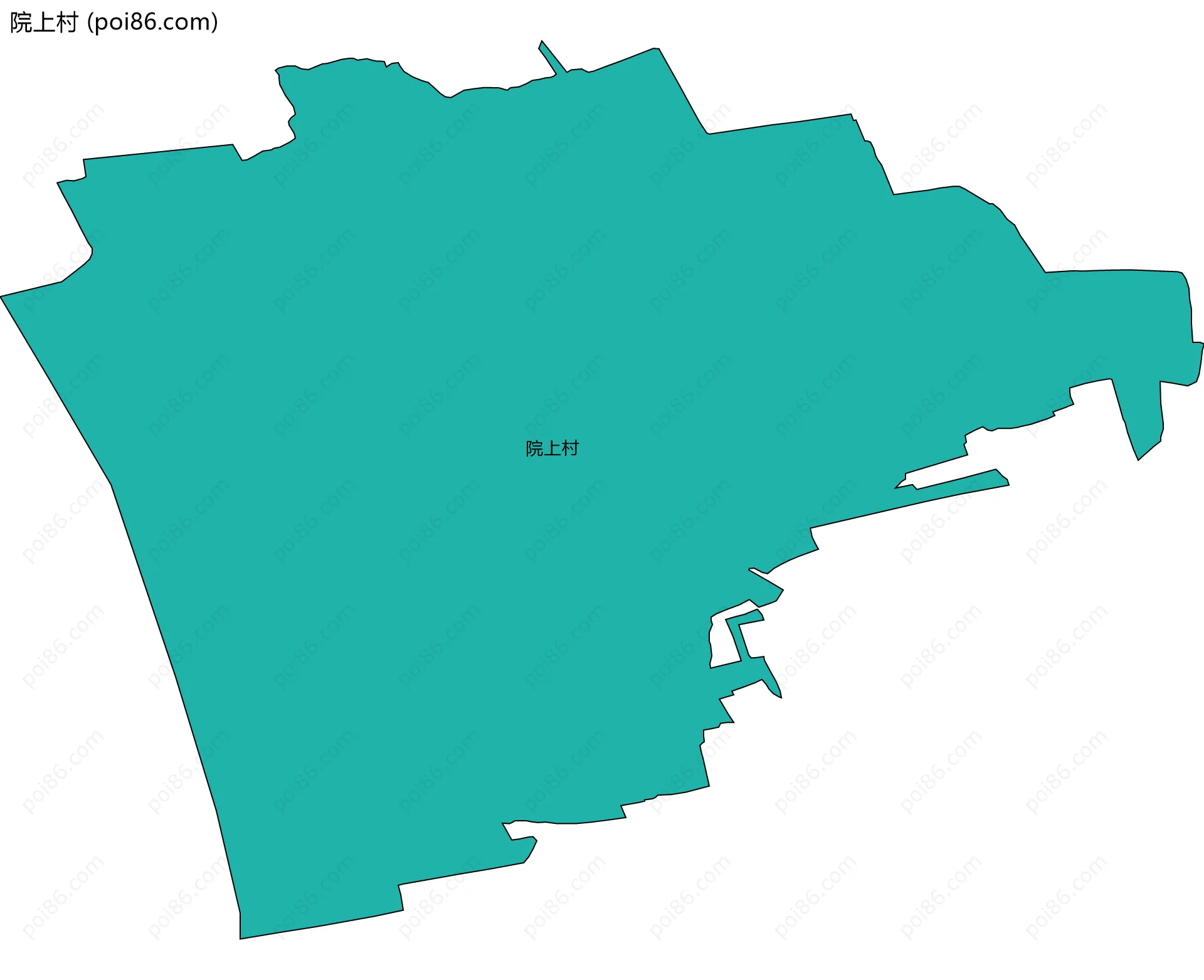 院上村边界地图
