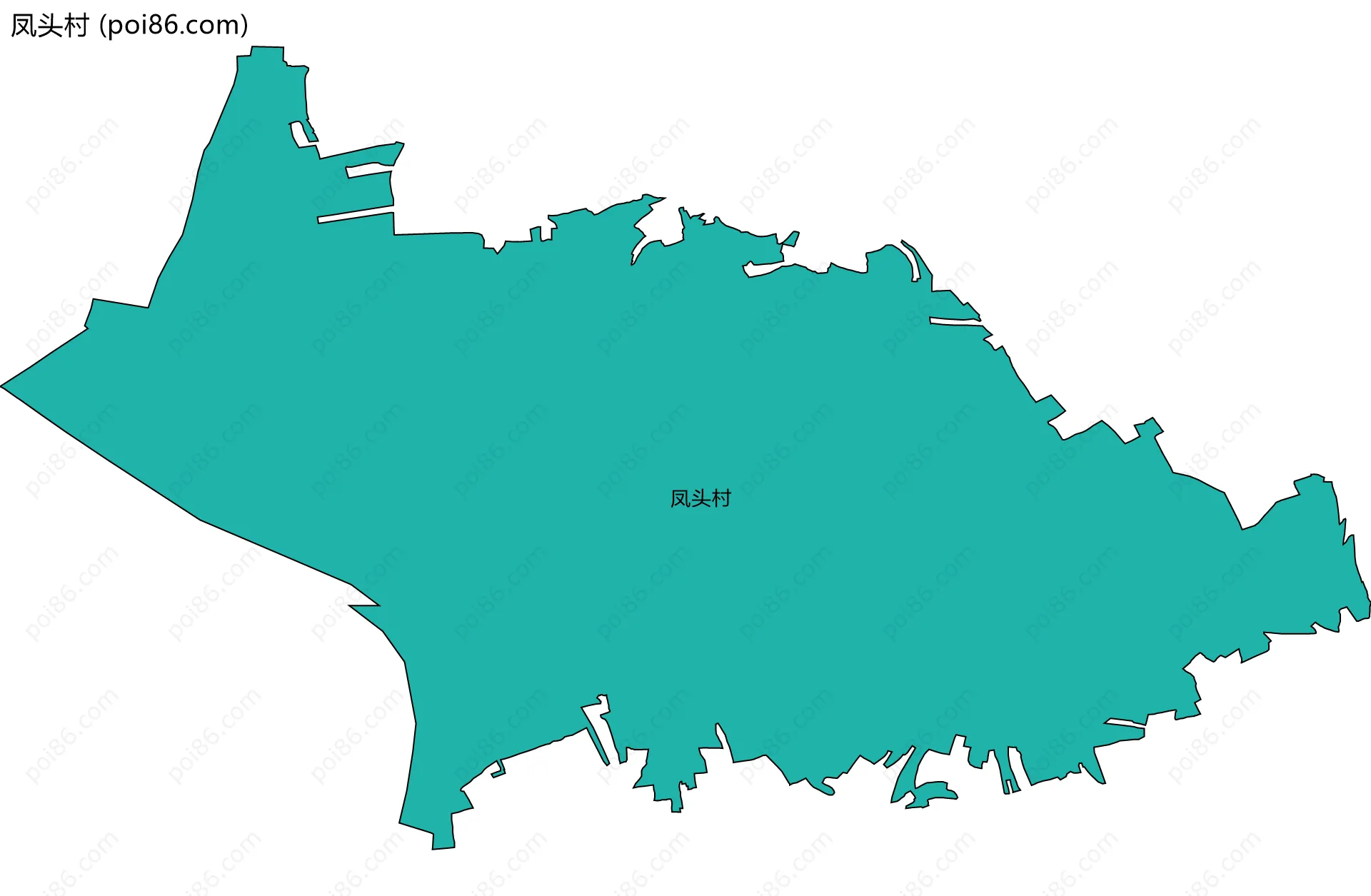 凤头村边界地图