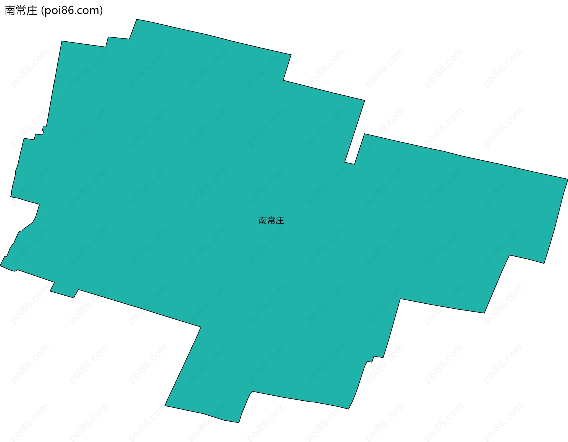 南常庄边界地图