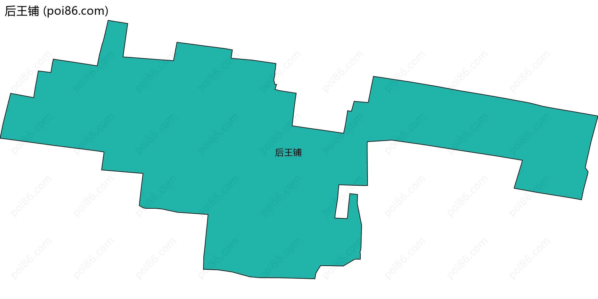 后王铺边界地图