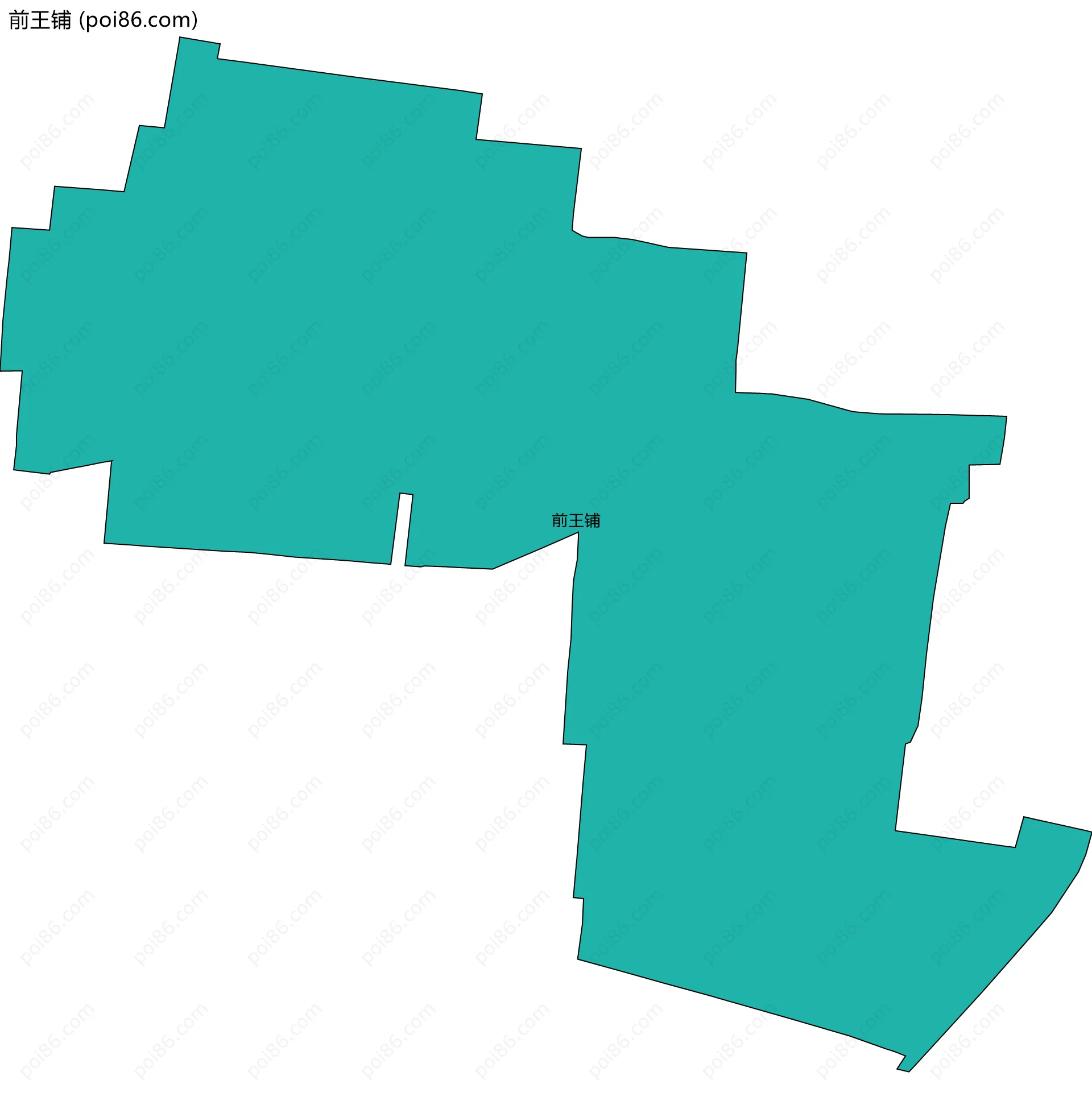 前王铺边界地图