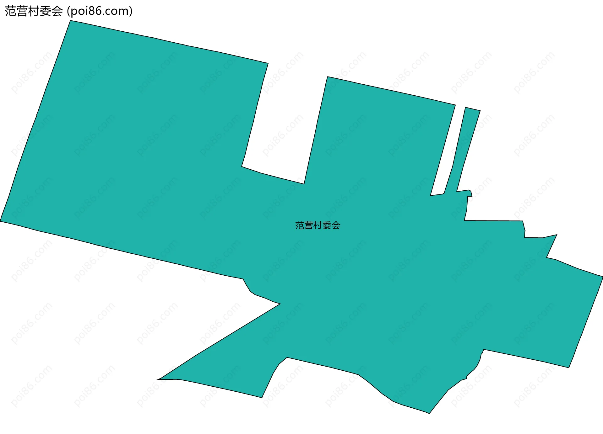 范营村委会边界地图