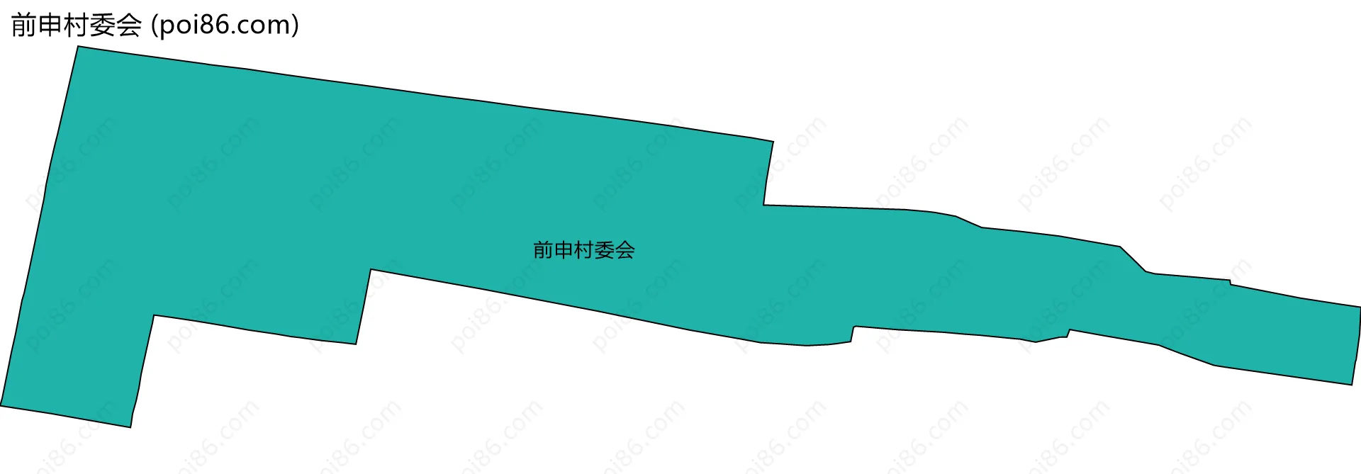 前申村委会边界地图