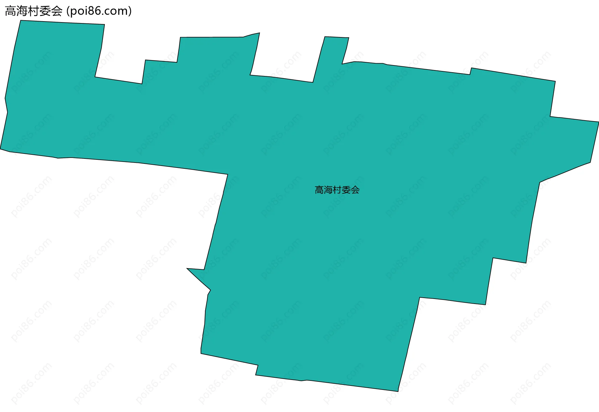 高海村委会边界地图