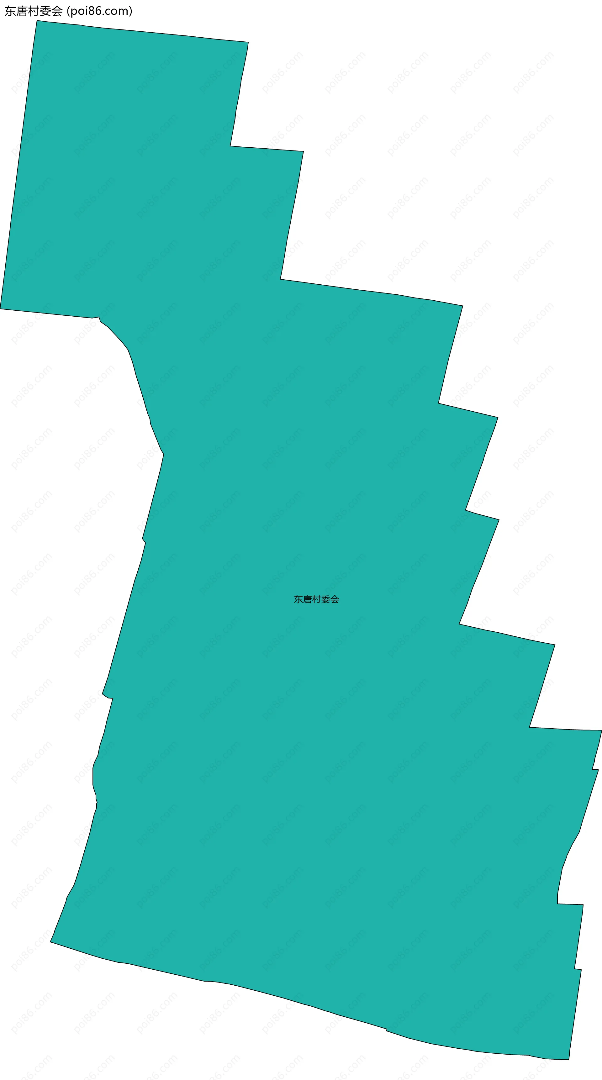 东唐村委会边界地图