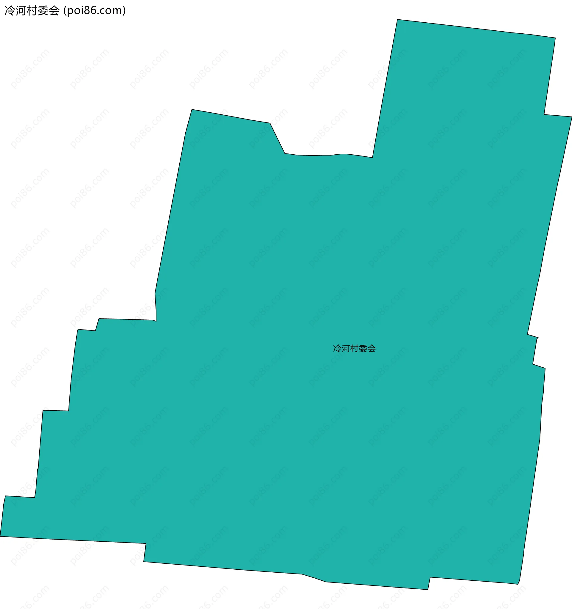 冷河村委会边界地图