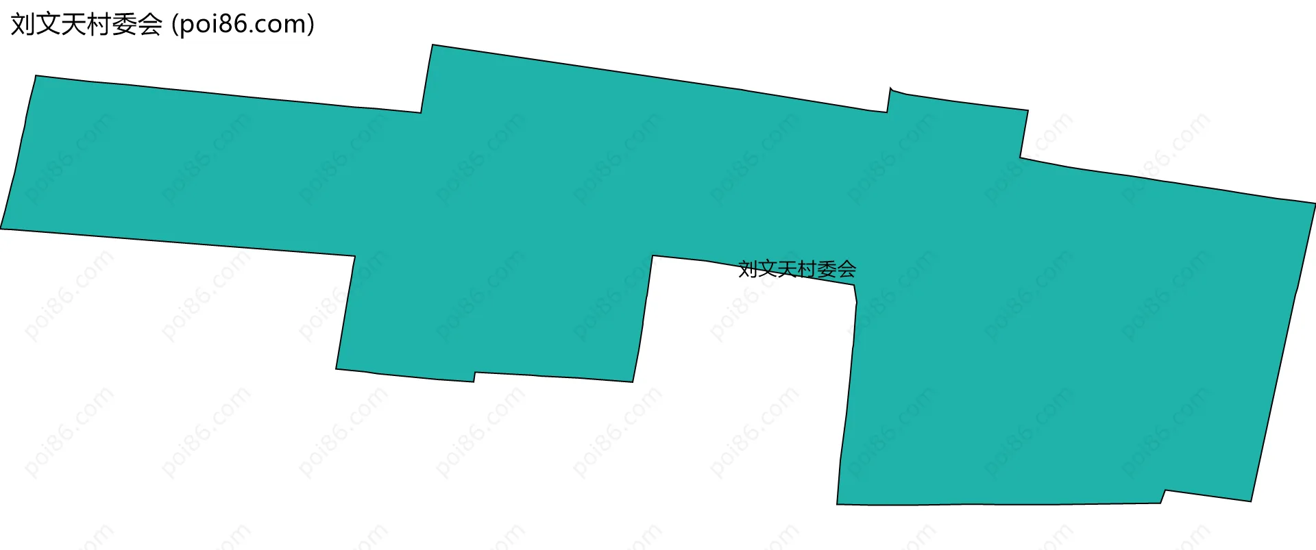 刘文天村委会边界地图