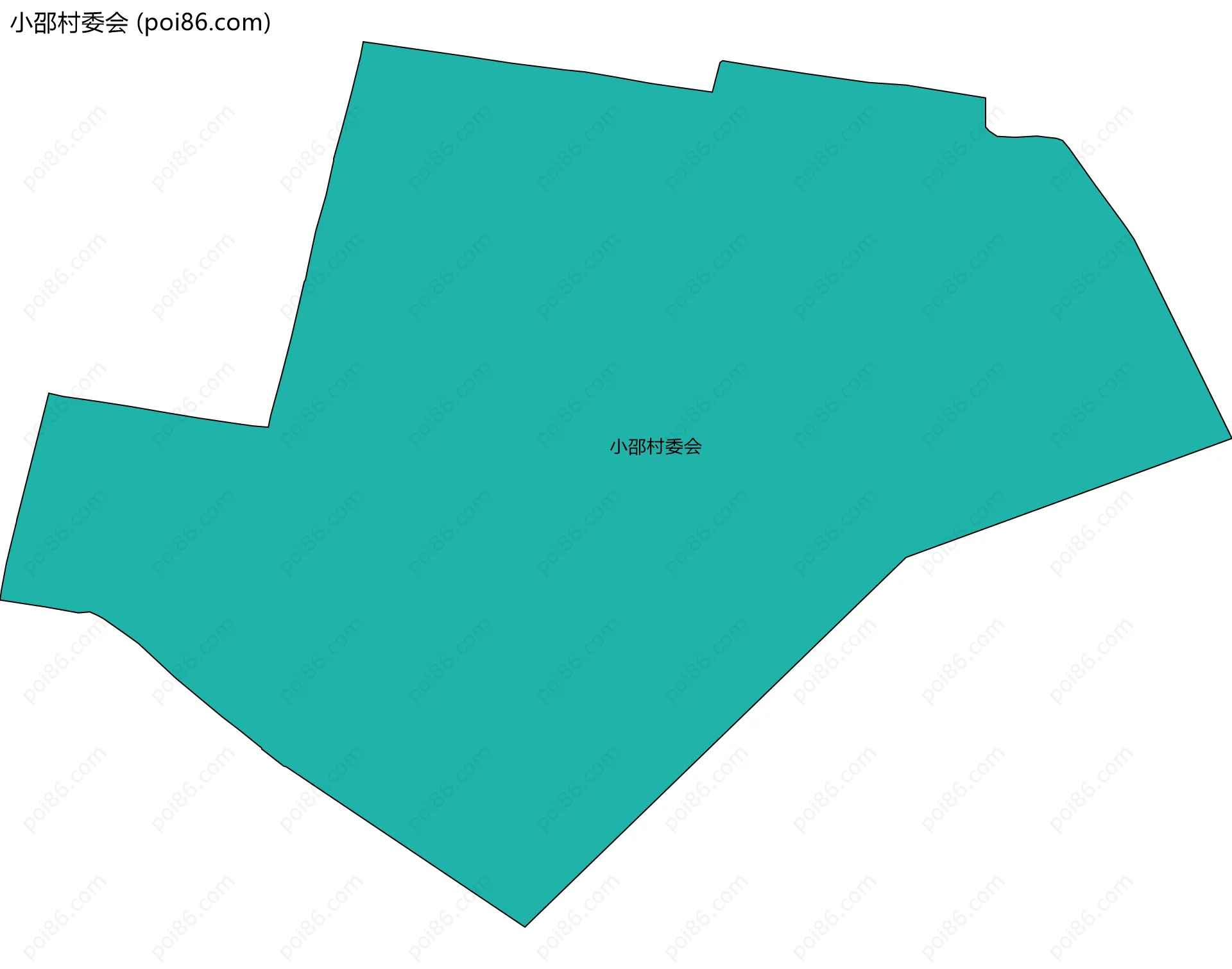 小邵村委会边界地图