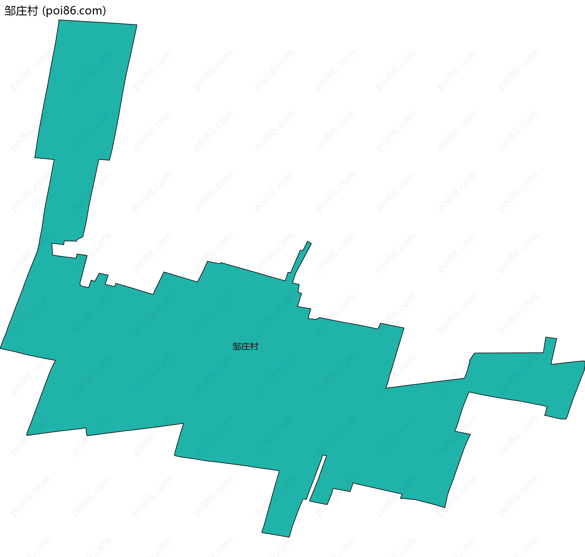 邹庄村边界地图