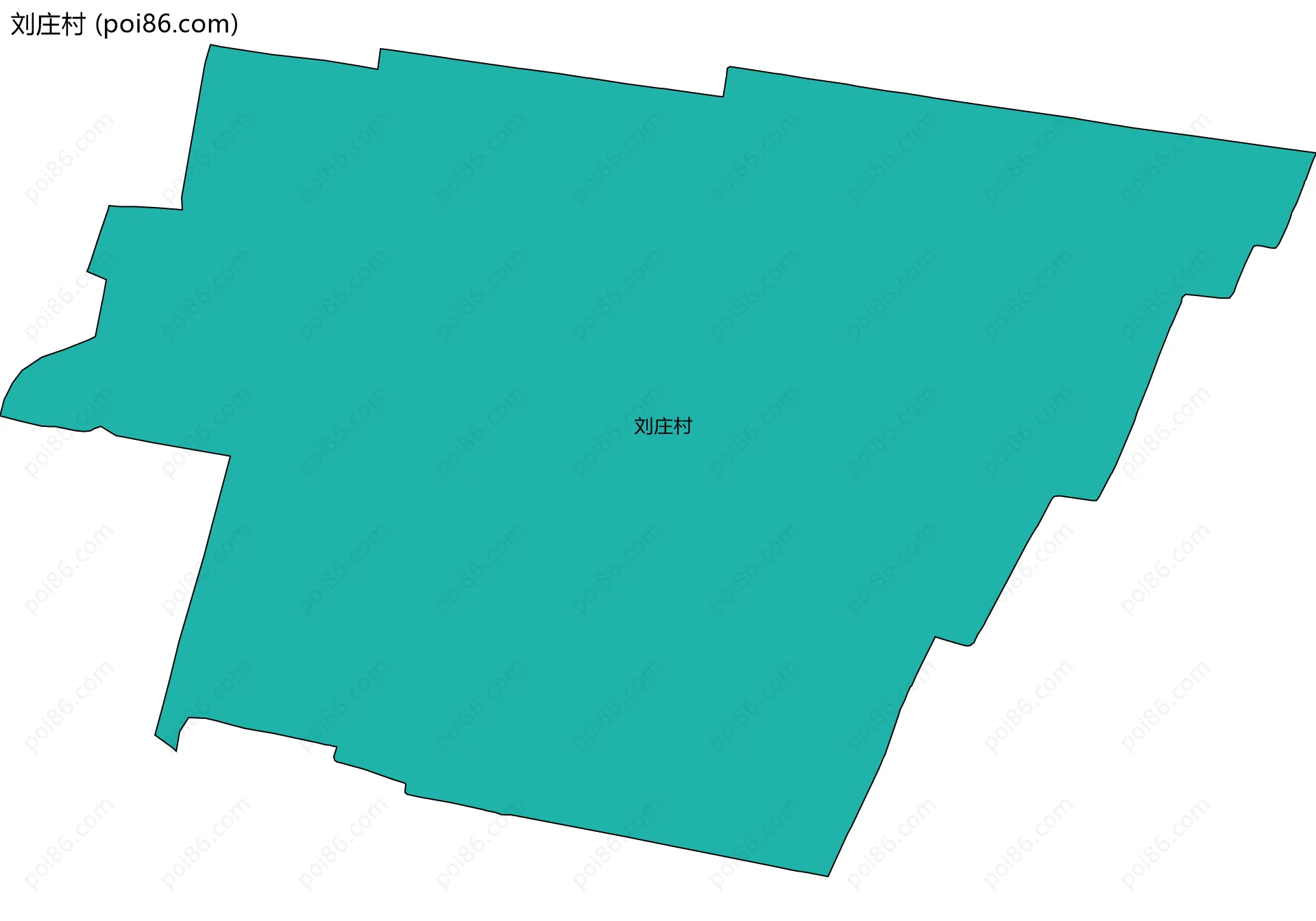 刘庄村边界地图