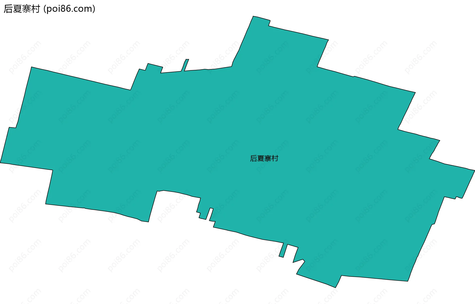 后夏寨村边界地图
