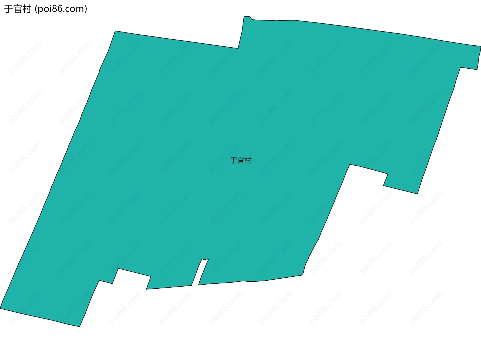 于官村边界地图