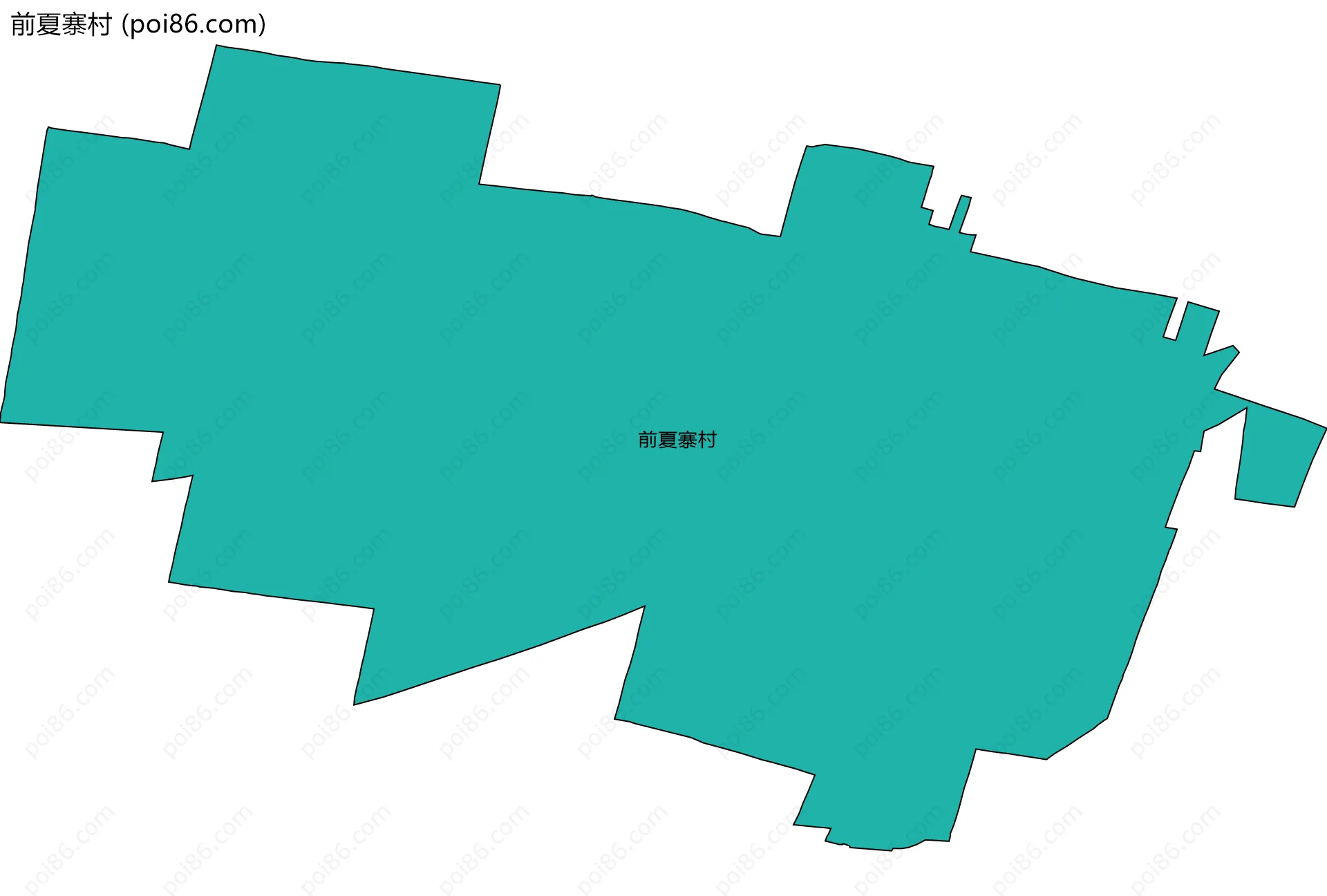 前夏寨村边界地图