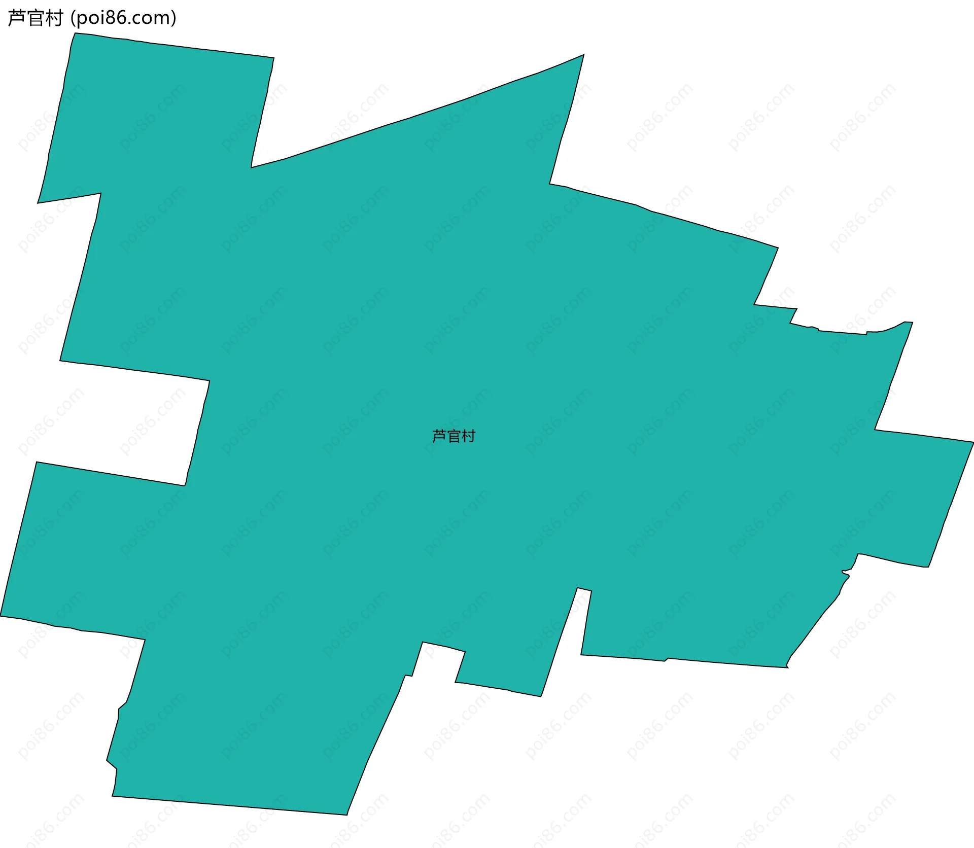 芦官村边界地图