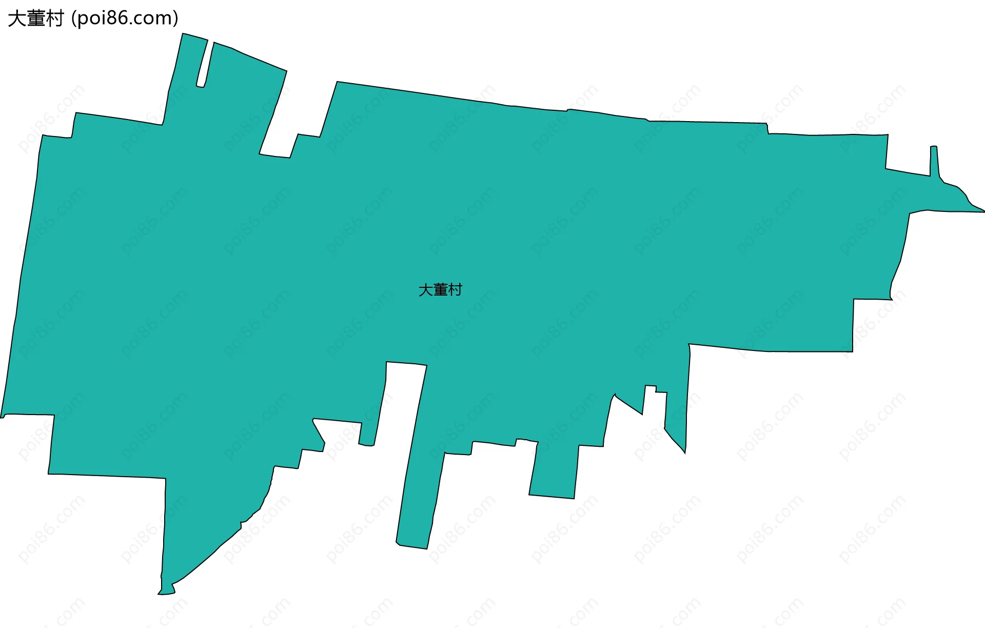 大董村边界地图