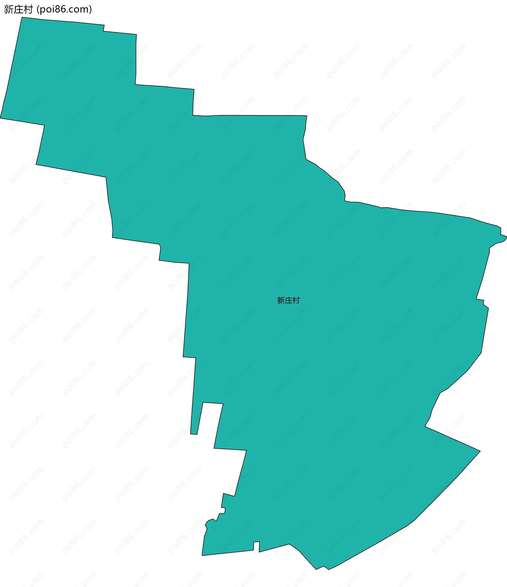 新庄村边界地图