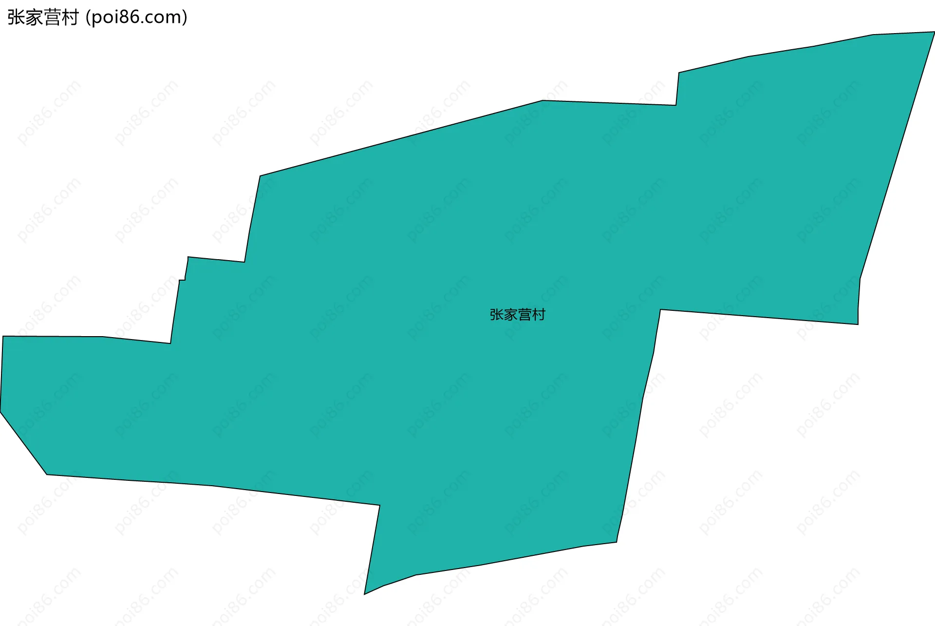 张家营村边界地图