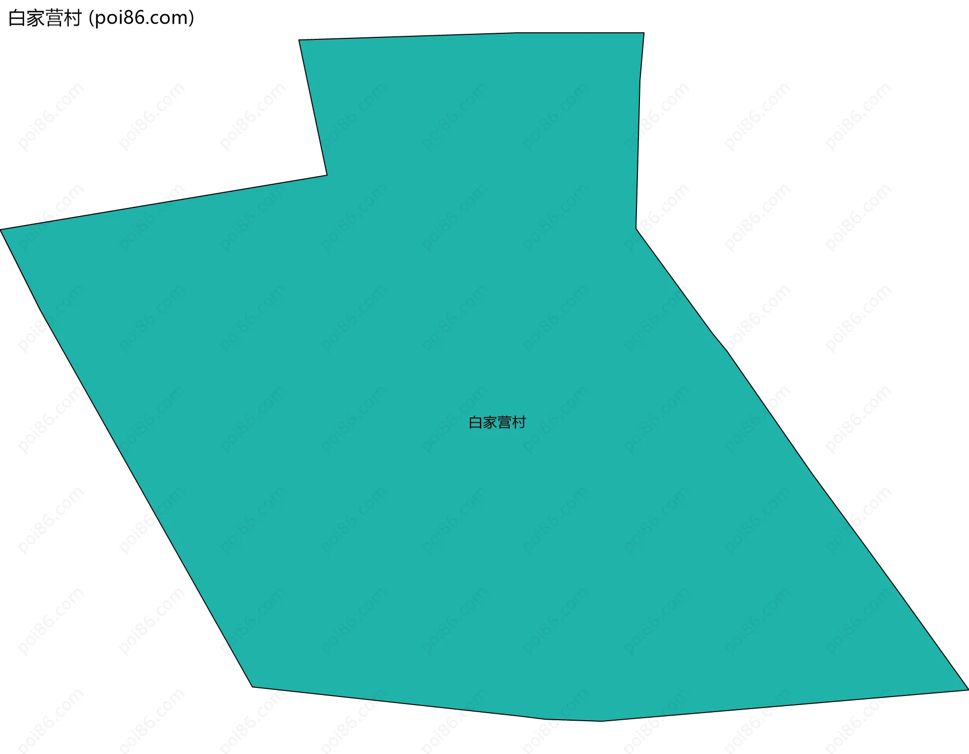 白家营村边界地图