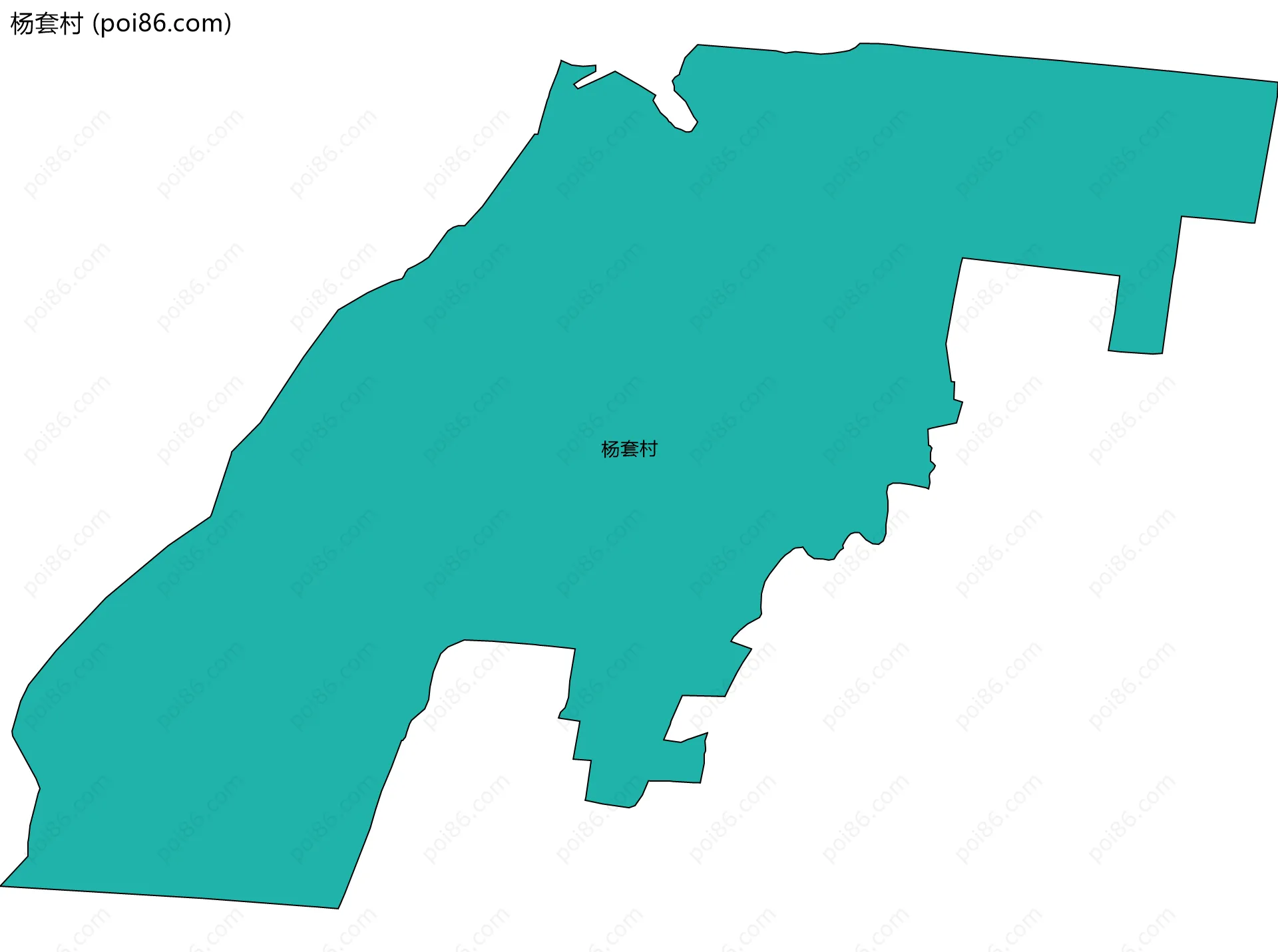 杨套村边界地图