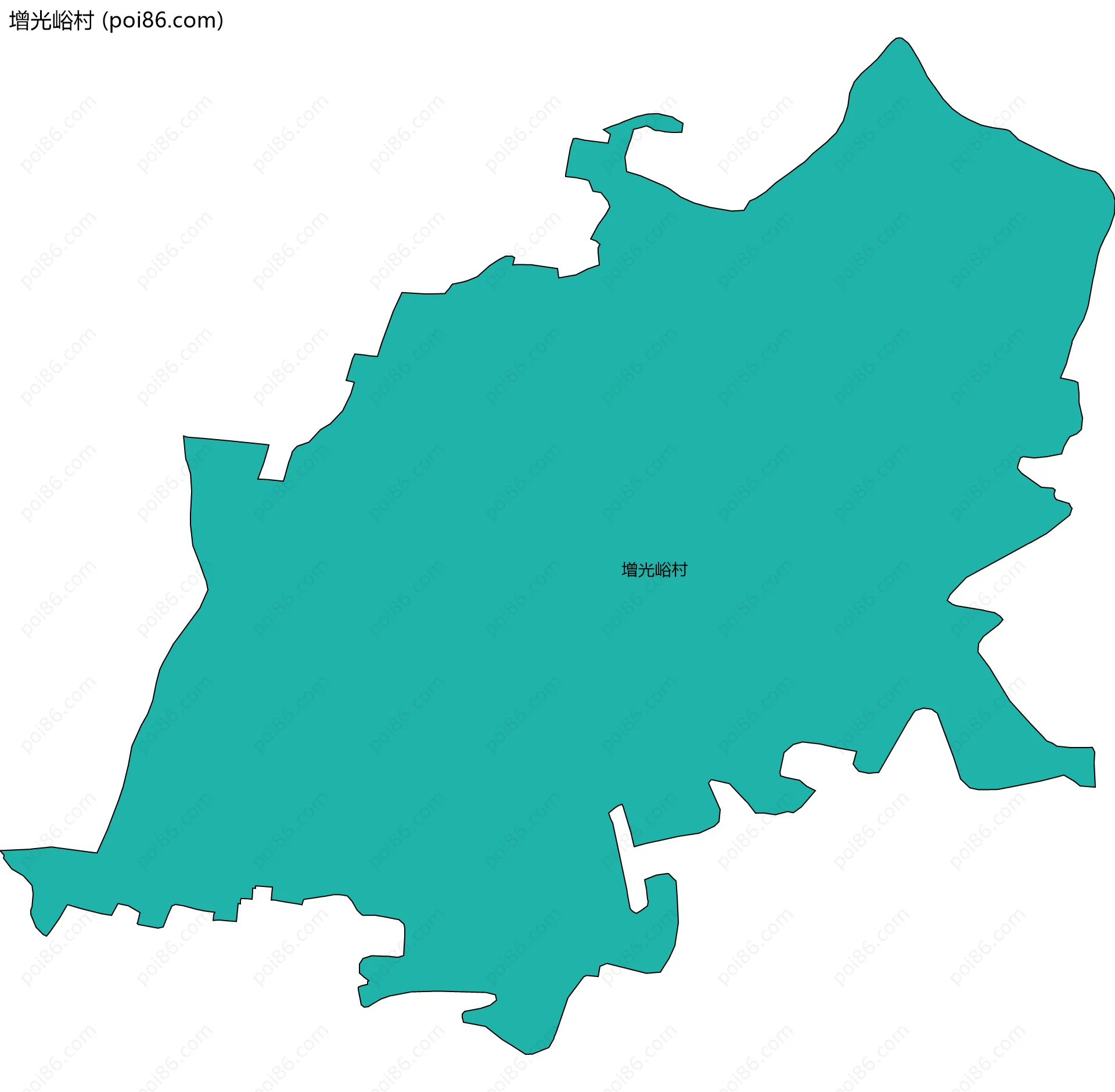 增光峪村边界地图