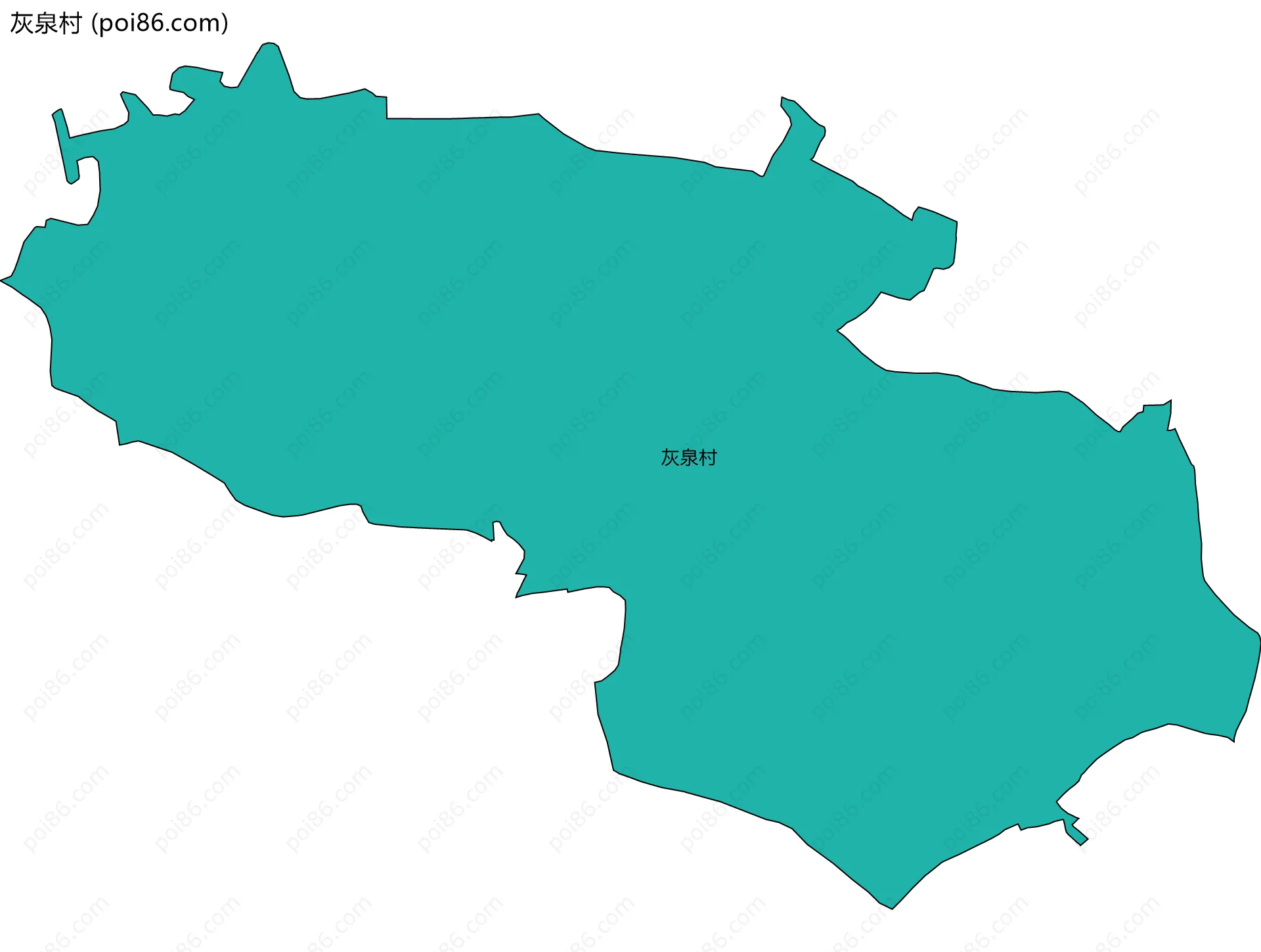 灰泉村边界地图