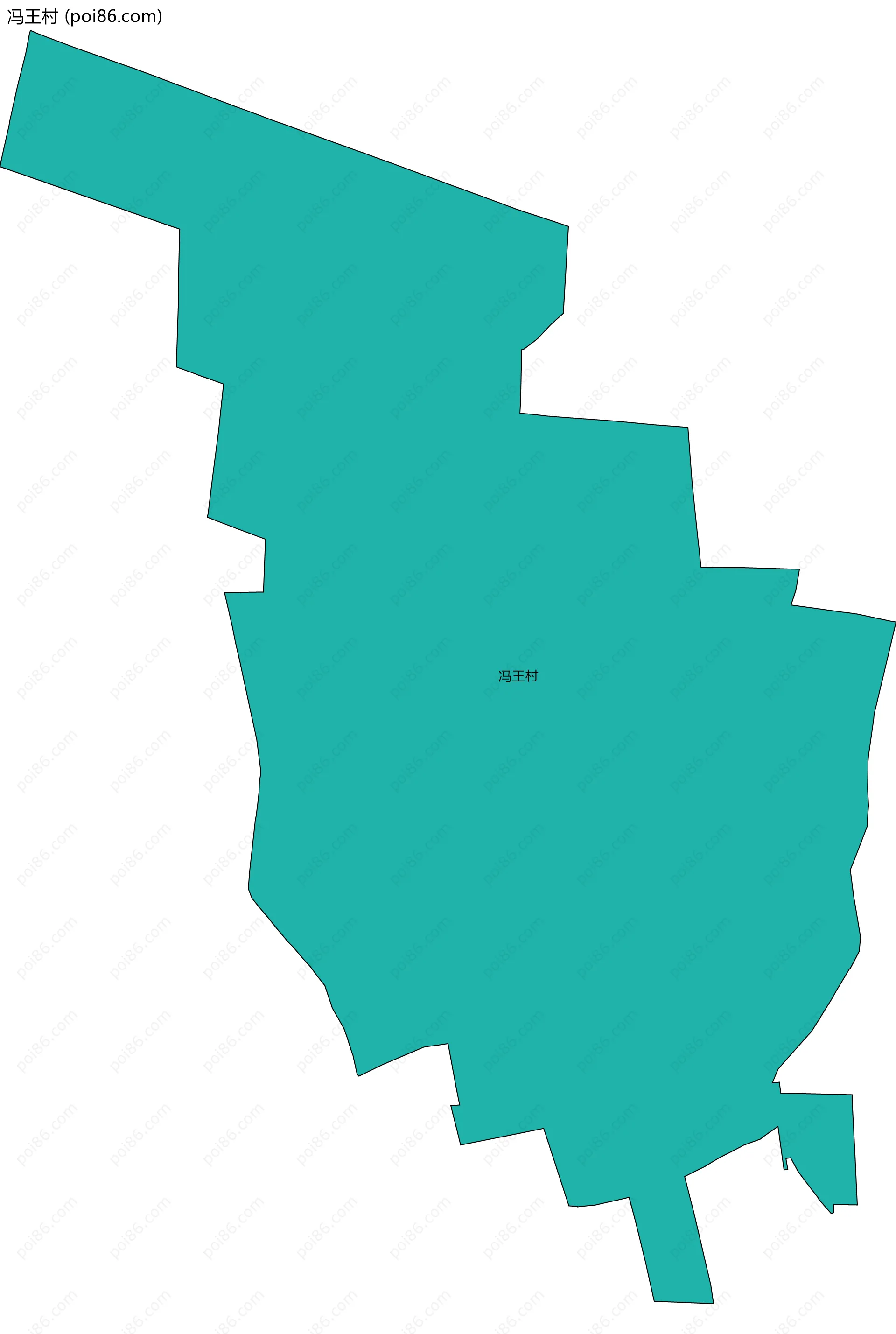 冯王村边界地图